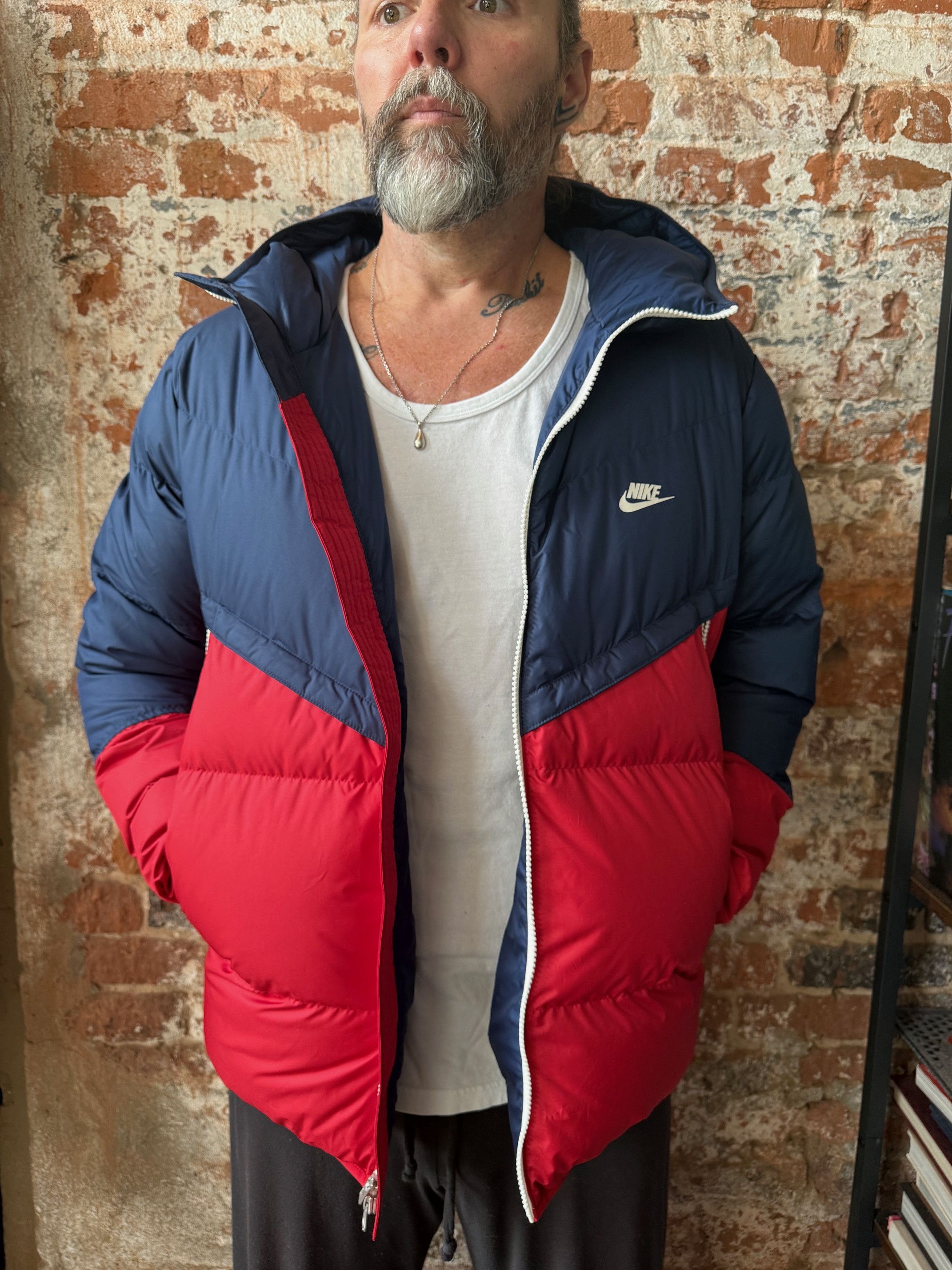 Nike Nike Puffer Jacket DV0754-410 Navy/Red Size US L / EU 52-54 / 3 - 2 Thumbnail