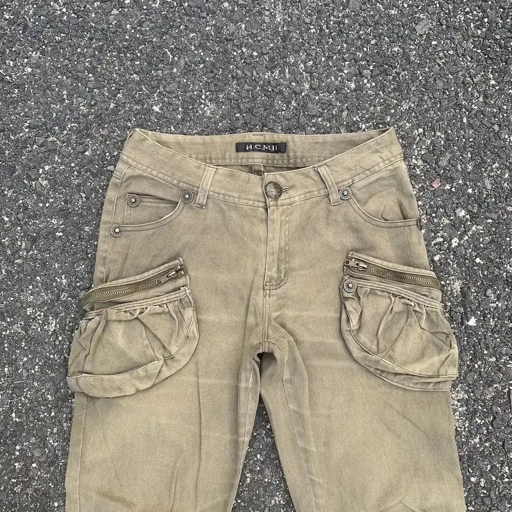 Hysteric Glamour 💥STEALS💥 3D POCKET UTILITY JAPANESE VINTAGE TROUSERS CARGO Size US 27 - 2 Thumbnail