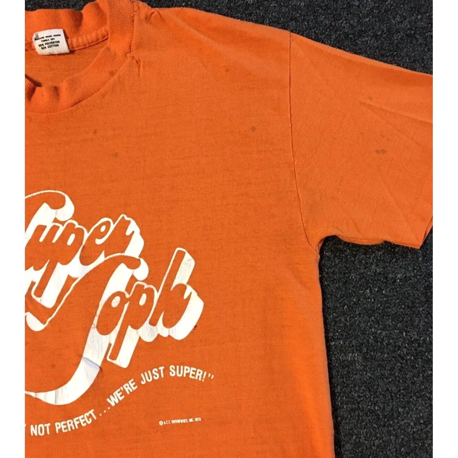Vintage VINTAGE 70s Super Sophomore Faded Shirt S Orange Nike? Size US S / EU 44-46 / 1 - 7 Thumbnail