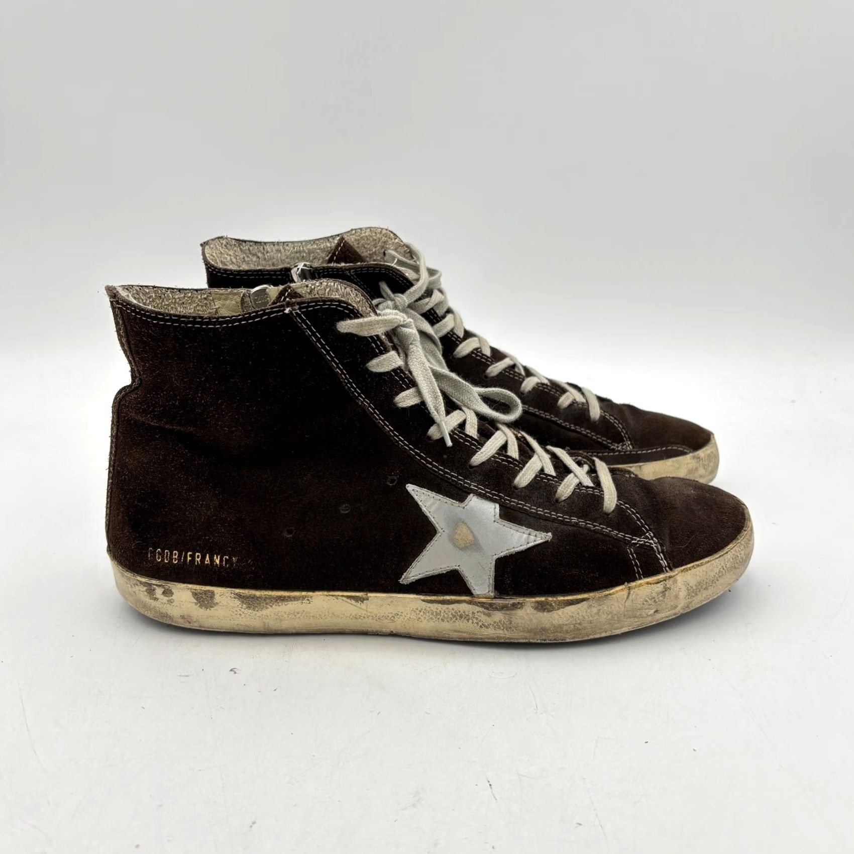 Golden Goose Golden Goose Francy Hi Top Skate Suede Sneakers Shoes Men 44 US 11 Brown Mens 11 US 44 Vintage? Size US L / EU 52-54 / 3 - 3 Thumbnail