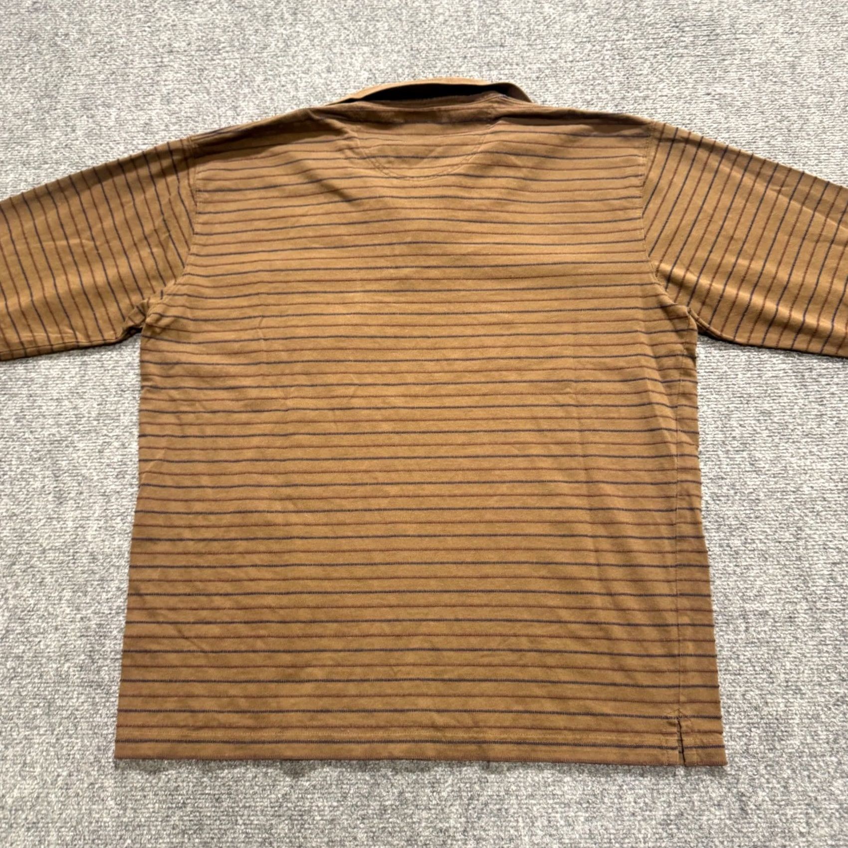 Faconnable VINTAGE Faconnable Collared Shirt Mens S Brown Striped 90s Y2K Mens S Brown Striped Shirt Size US S / EU 44-46 / 1 - 6 Thumbnail
