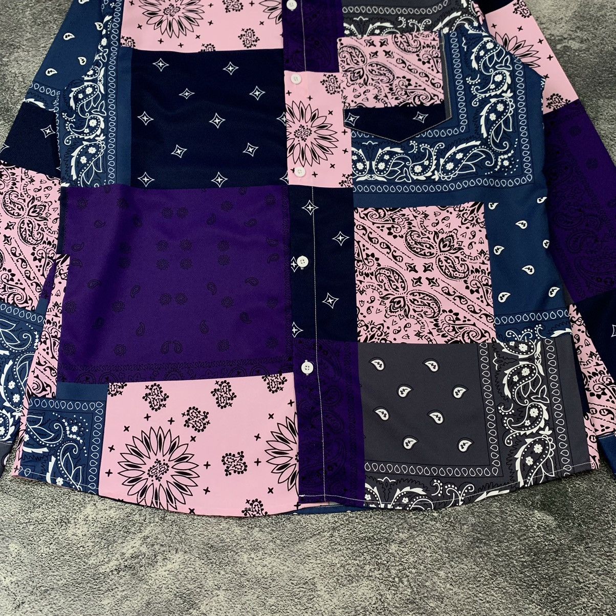 Japanese Brand × Kapital 🔥Like Kapital Shein Patchwork Paisley printed shirt Size US XL / EU 56 / 4 - 5 Thumbnail