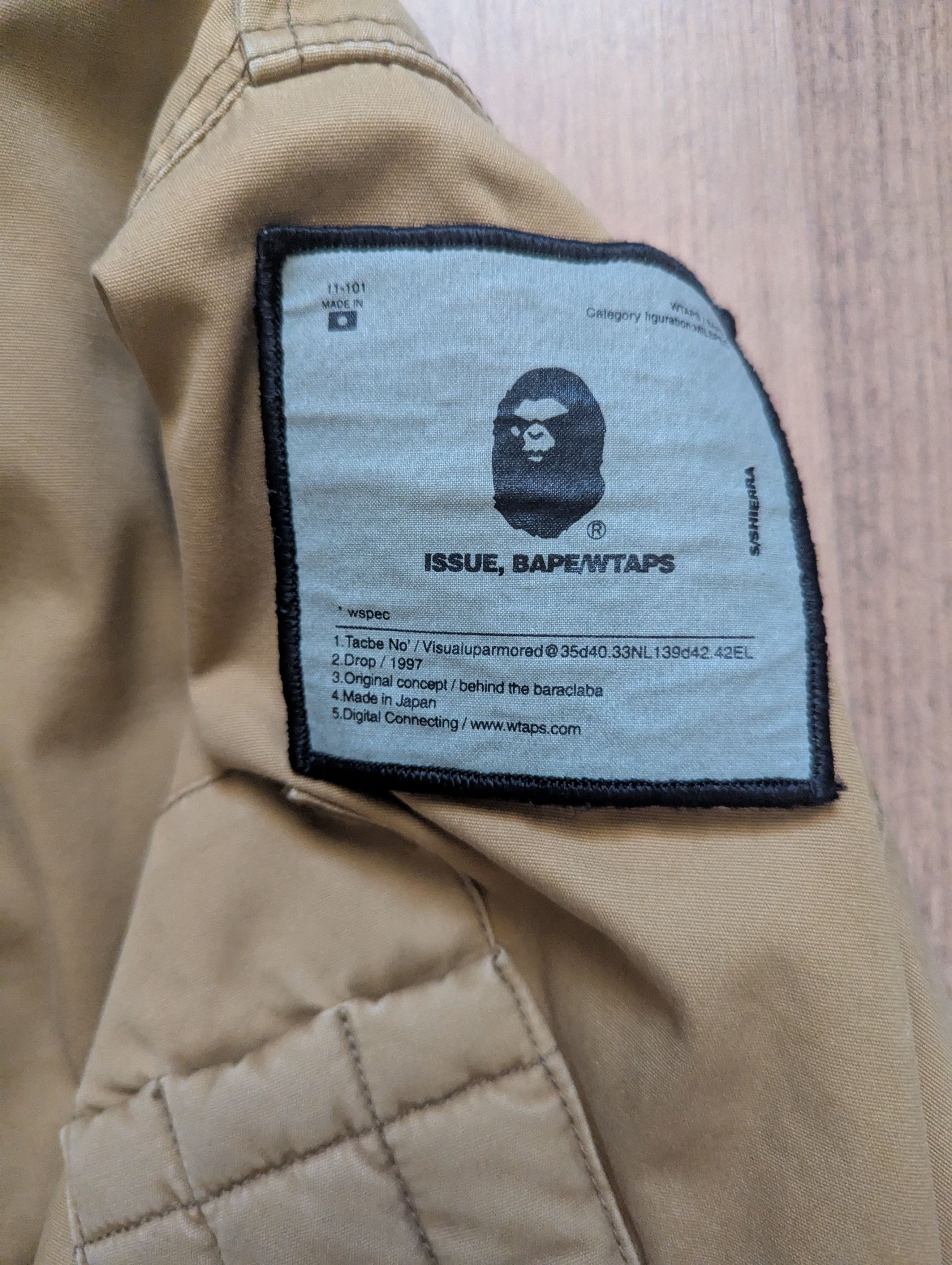Bape × Wtaps OG Vintage A Bathing Ape x WTAPS MK3 Jacket Size US S / EU 44-46 / 1 - 5 Thumbnail