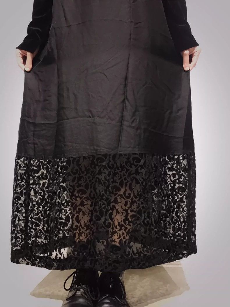 Comme des Garcons Comme Des Garcons Plucked silk patchwork dress 2502-Nextar Size S / US 4 / IT 40 - 1 Thumbnail