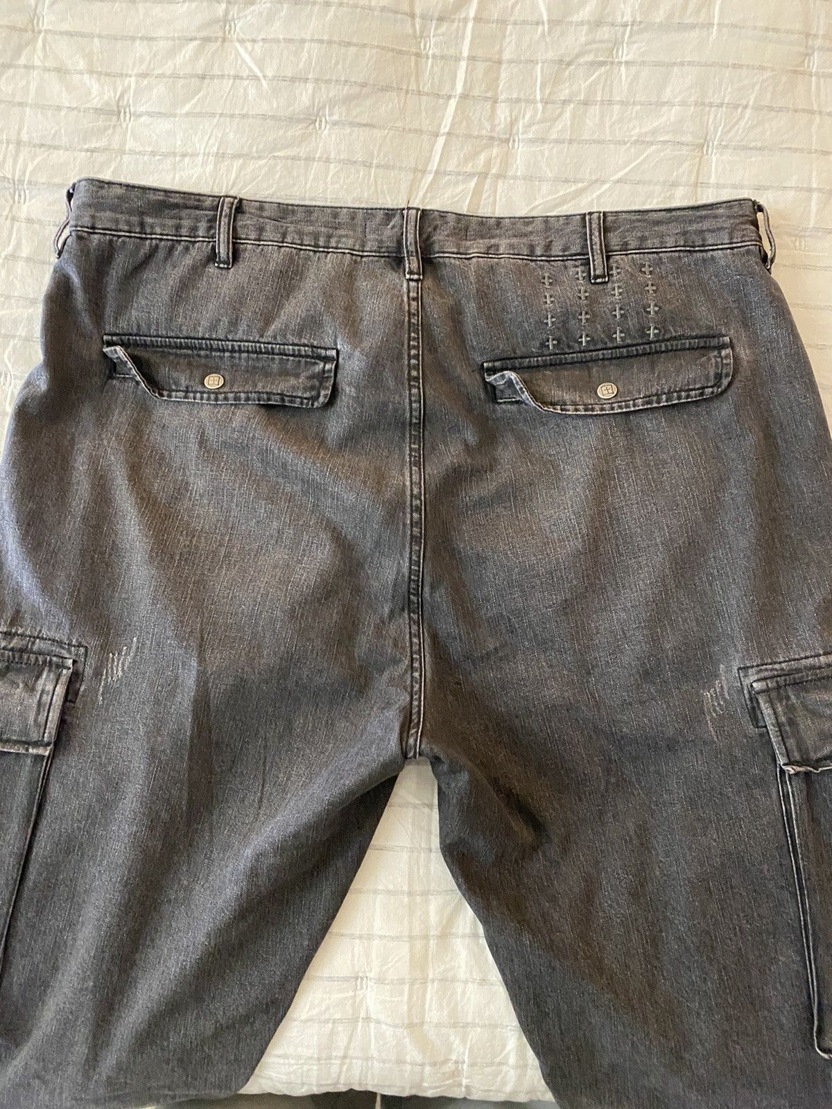 Ksubi Ksubi Riot Denim Cargo Pants Faded Black Sz38 Size US 38 / EU 54 - 22 Thumbnail