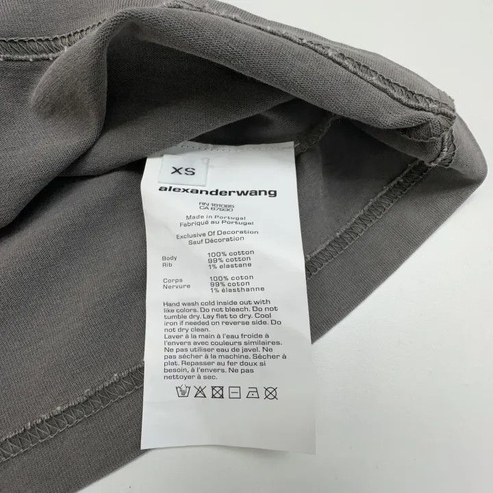 Alexander Wang Alexander Wang Short Sleeve Logo T-Shirt - Size XS / US 0-2 / IT 36-38 - 4 Thumbnail
