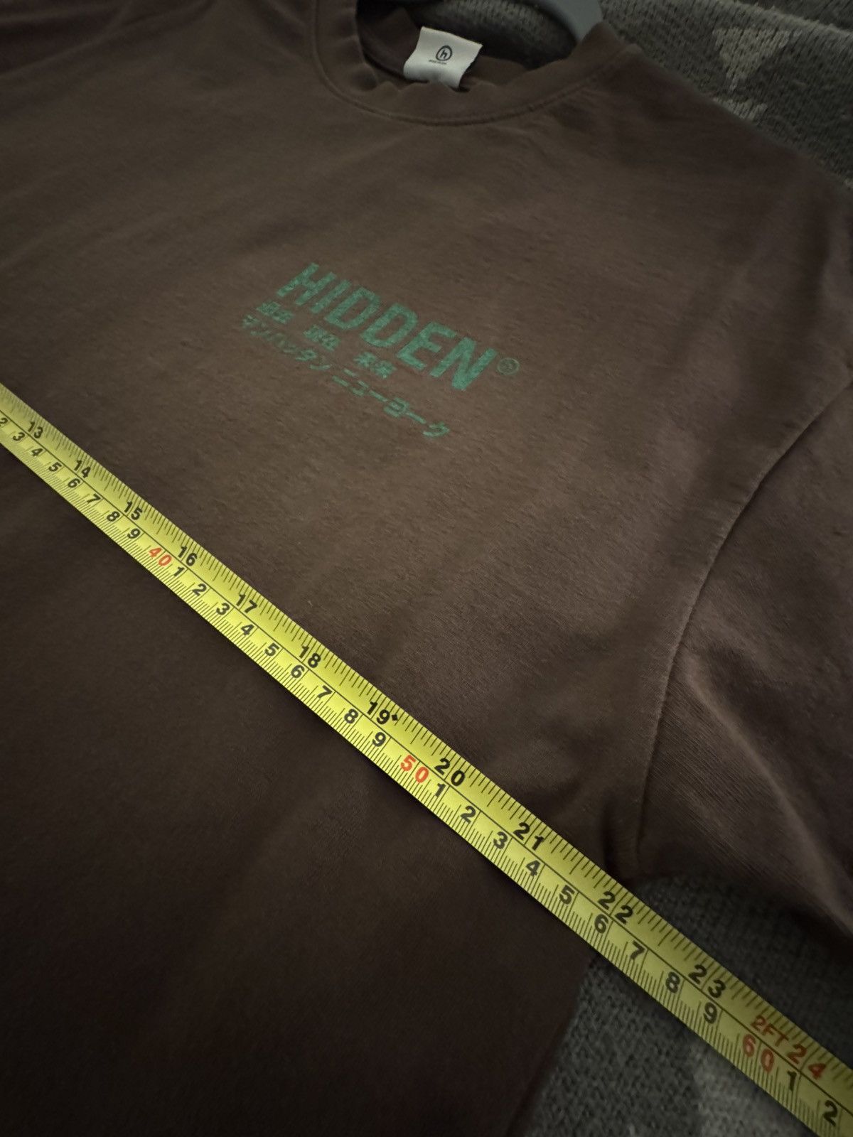 HIDDEN HIDDEN NY waterfall tee shirt brown- size Large Size US L / EU 52-54 / 3 - 8 Thumbnail