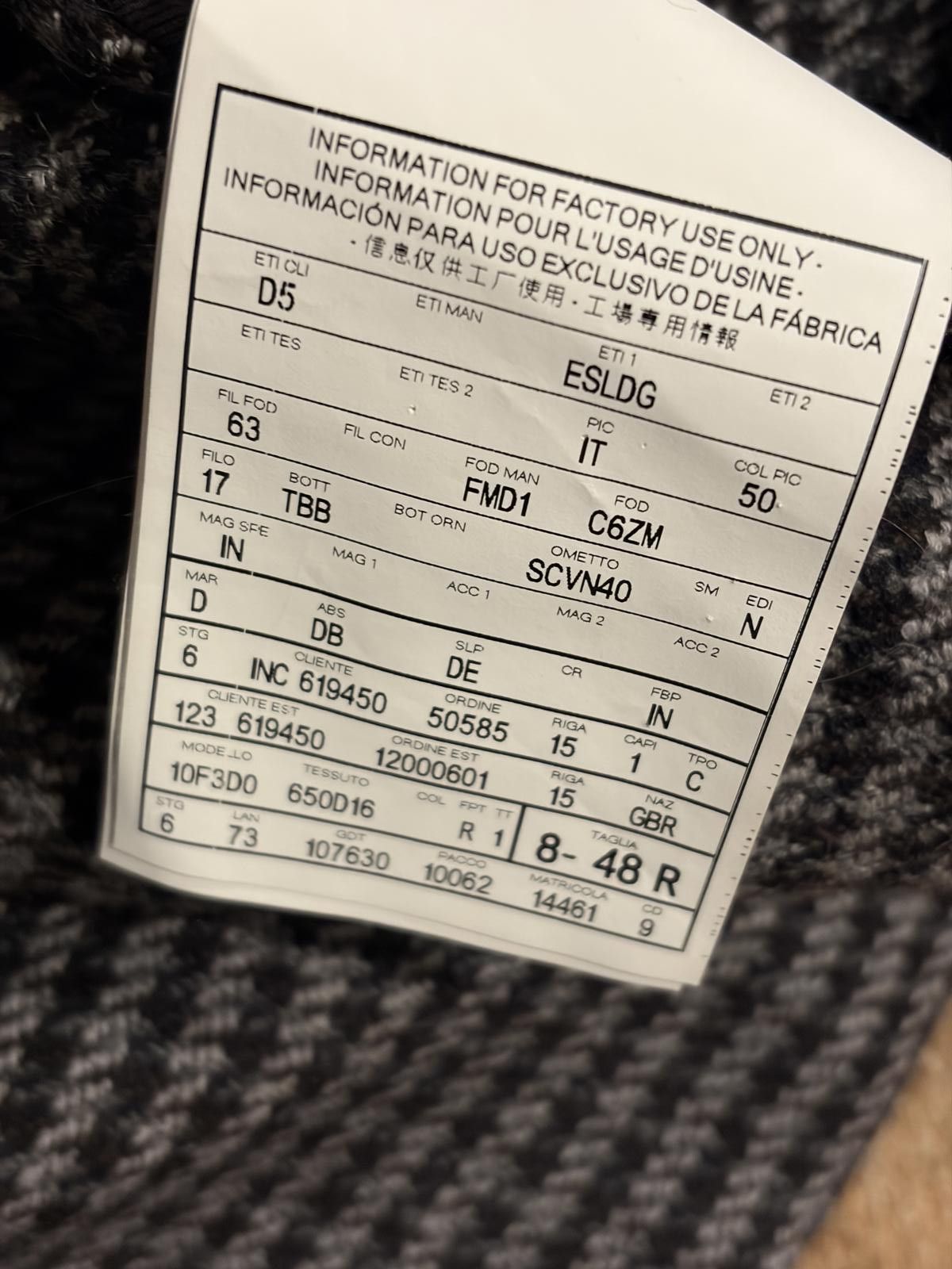 Alfred Dunhill Dunhill London Houndstooth Wool-Alpaca Jacket Size 38R - 12 Thumbnail