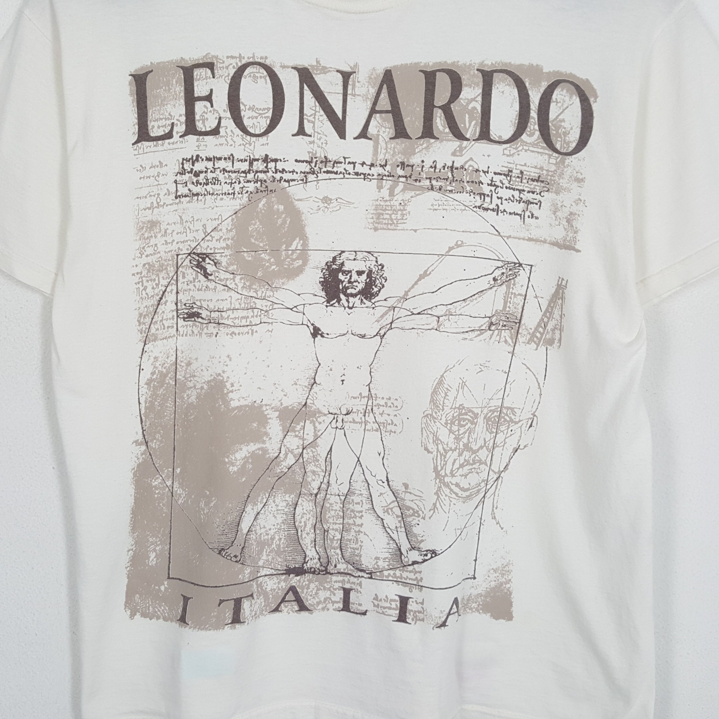 Vintage LEONARDO Da Vinci ITALIA Artist Art Design Style Tshirt Size US L / EU 52-54 / 3 - 2 Thumbnail