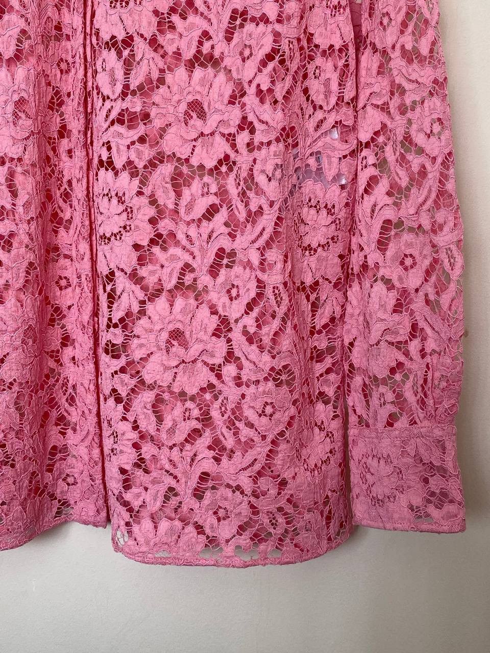 Valentino RRP 2900$ VALENTINO GARAVANI 2021 Long-Sleeve Lace Shirt Size L / US 10 / IT 46 - 5 Thumbnail