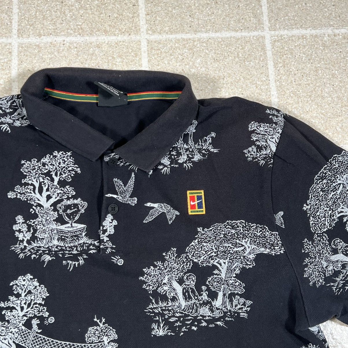Nike Nike x Andre Agassi Polo Shirt Black Tennis Challenge Court Size US M / EU 48-50 / 2 - 3 Thumbnail