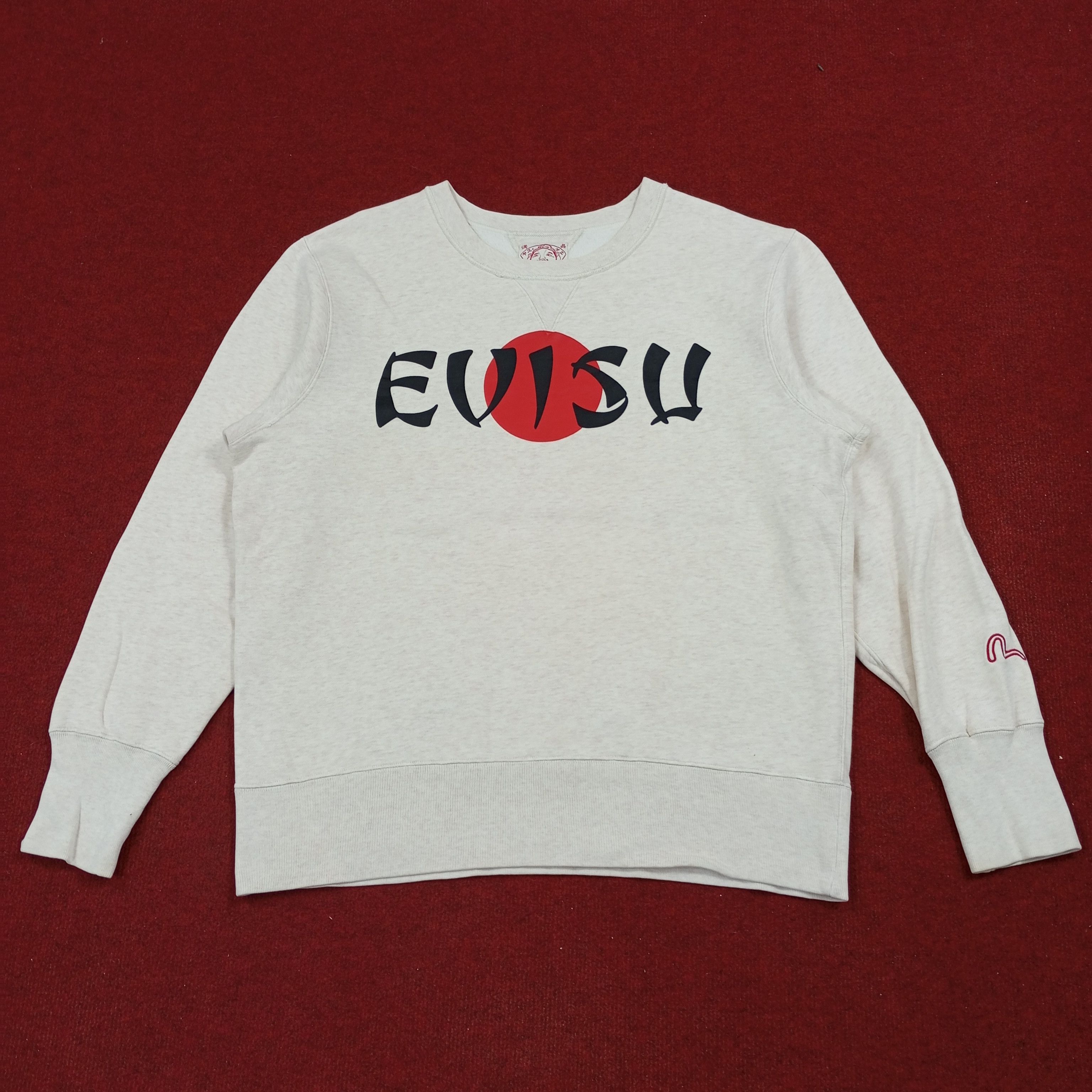 Evisu × Japanese Brand × Vintage Evisu Japanese Fashion Streetwear Style Sweatshirt Size US L / EU 52-54 / 3 - 1 Thumbnail