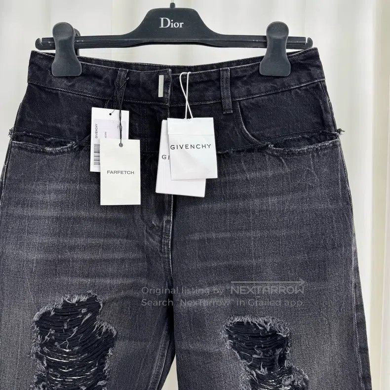 Givenchy Givenchy Distressed Destroyed Denim Shorts Size US 36 / EU 52 - 4 Thumbnail