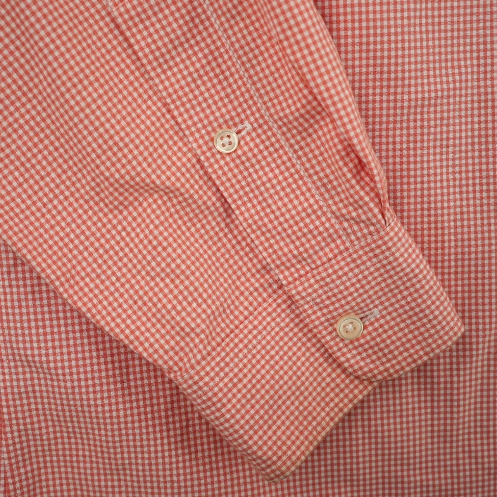 Ralph Lauren Ralph Lauren Button Down Shirt Men L Orange Gingham Classic Fit Long Sleeve Size US L / EU 52-54 / 3 - 6 Thumbnail