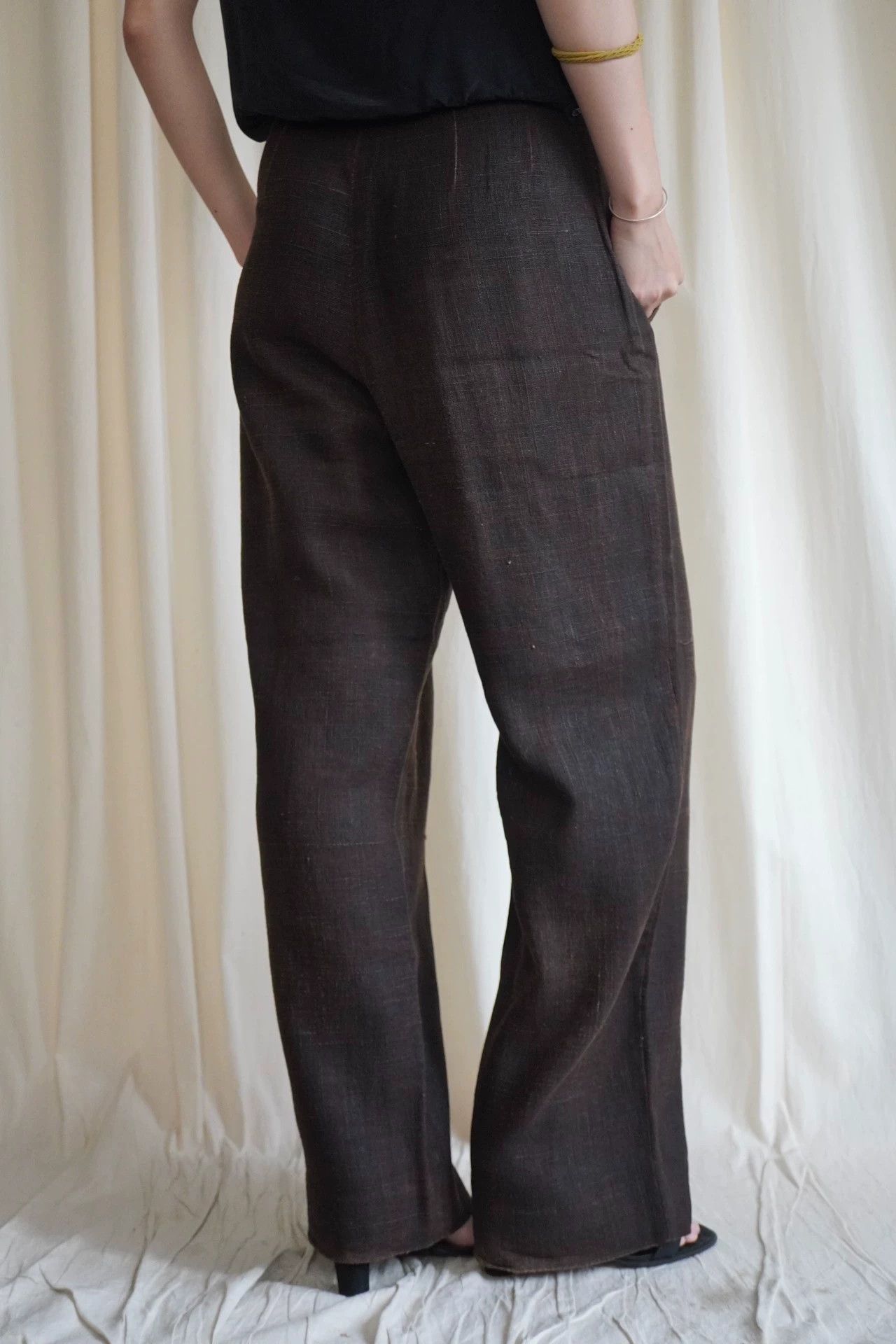 Issey Miyake Issey Miyake 1999 Mud Dyed Faded Straight Pants M Size 27" / US 4 / IT 40 - 4 Thumbnail
