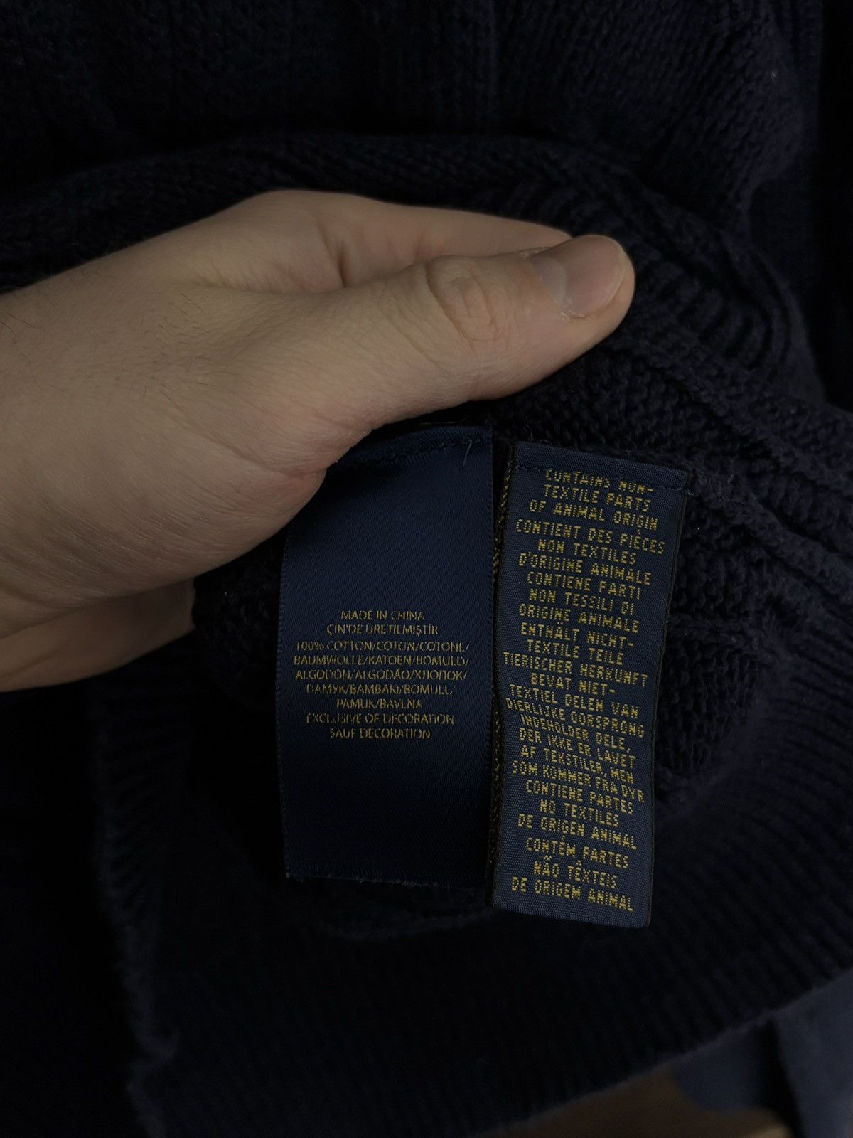 Polo Ralph Lauren Polo Ralph Lauren Half Zip Cable Knit Vintage Sweater Size US L / EU 52-54 / 3 - 7 Thumbnail