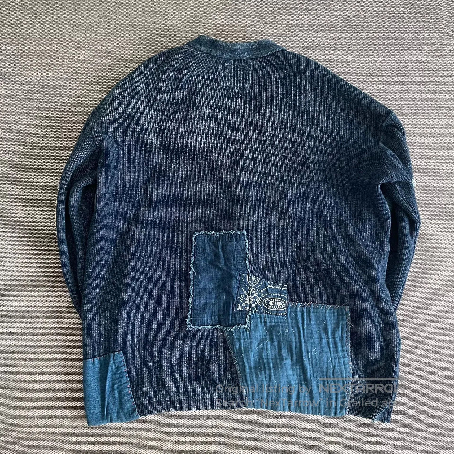 Soulive setto indigo label patchwork cardigan. Size US L / EU 52-54 / 3 - 2 Thumbnail