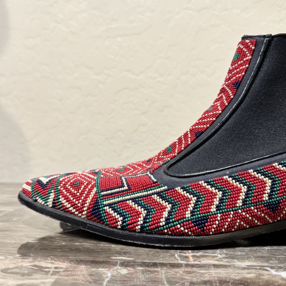 Donald Pliner Donald Pliner Beaded Leather Chelsea Boots Size US 8 / EU 41 - 5 Thumbnail