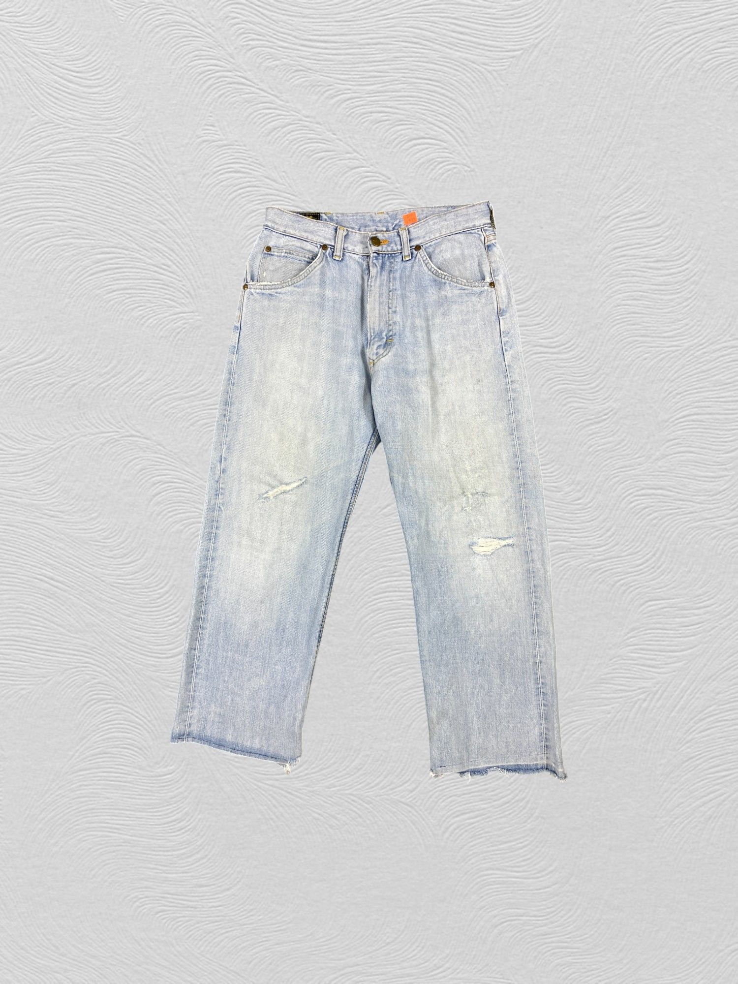 Japanese Brand Redline Light Blue Wash Lee Rider 30x26.5 Denim -JN1335 Size US 30 / EU 46 - 1 Thumbnail