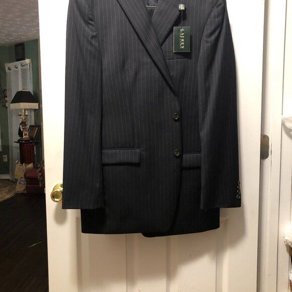 Ralph Lauren ralph lauren men's new wool 2pc suit size:44L pants:38/32 Size 44L - 1 Thumbnail