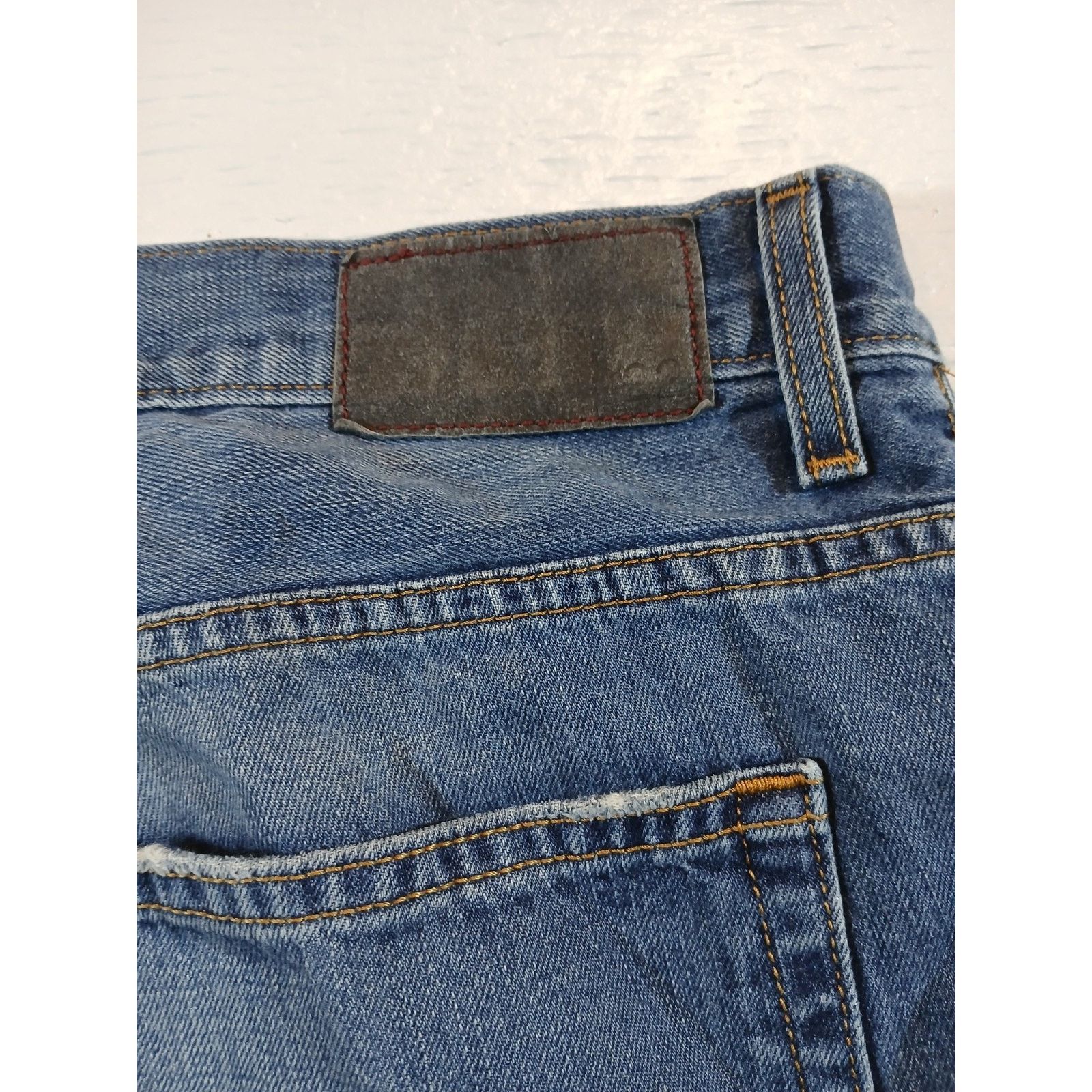 Adam Levine Adam Levine (34x30) Men's Relaxed Straight Blue Denim Jeans Size US 34 / EU 50 - 7 Thumbnail
