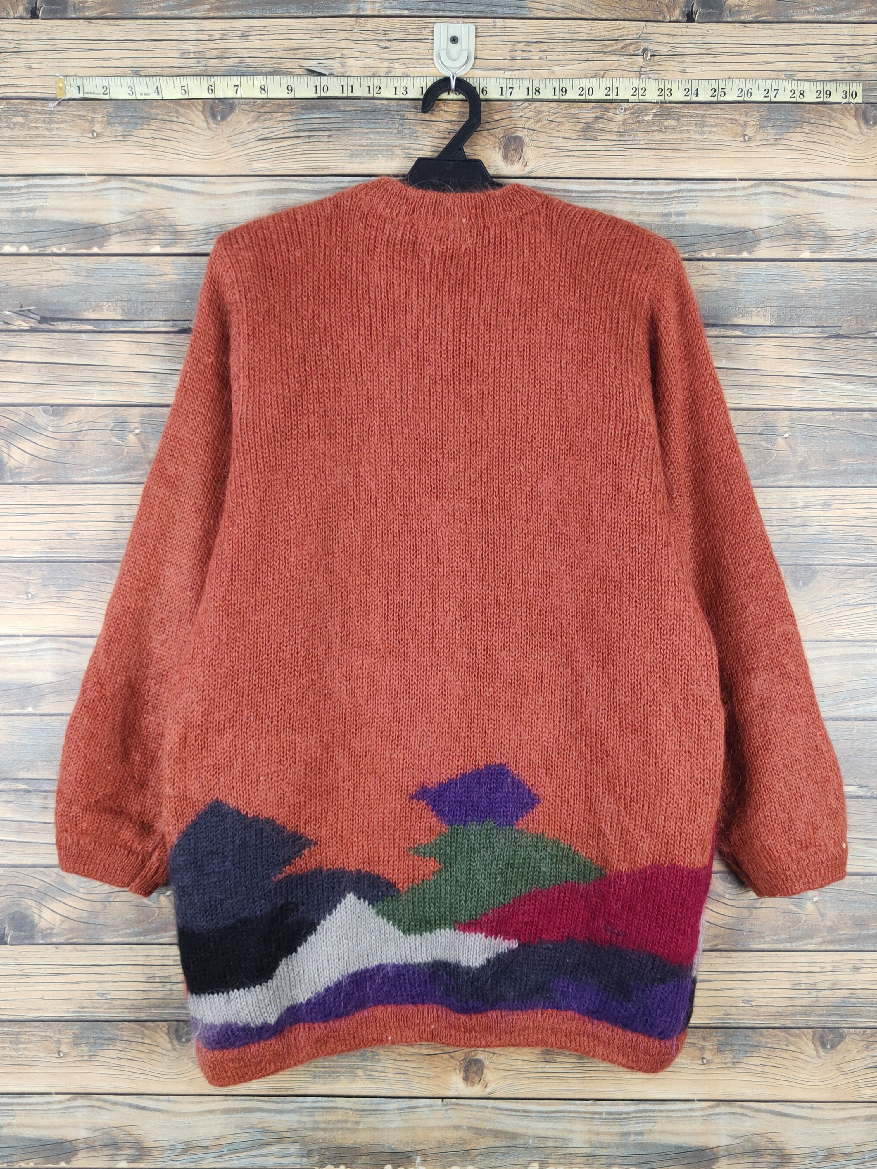 Japanese Brand Carion Dark Orange Knitwear Wool Sweaters #W2139 Size L / US 10 / IT 46 - 7 Thumbnail
