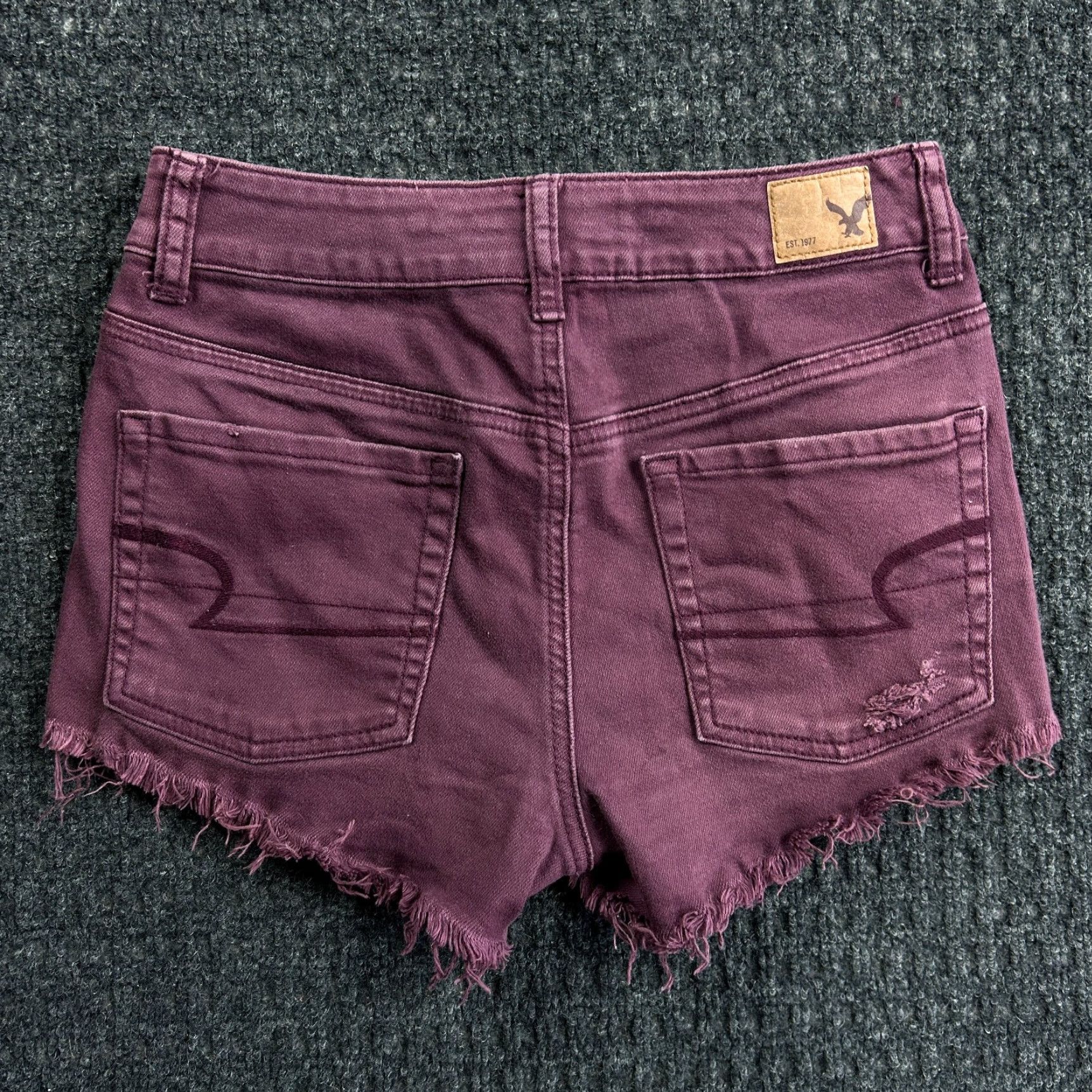 American Eagle Outfitters VINTAGE American Eagle Outfitters Jeans Shorts Womens 2 Stretch Denim Distressed Fringe Booty 2" Size 26" / US 2 / IT 38 - 3 Thumbnail
