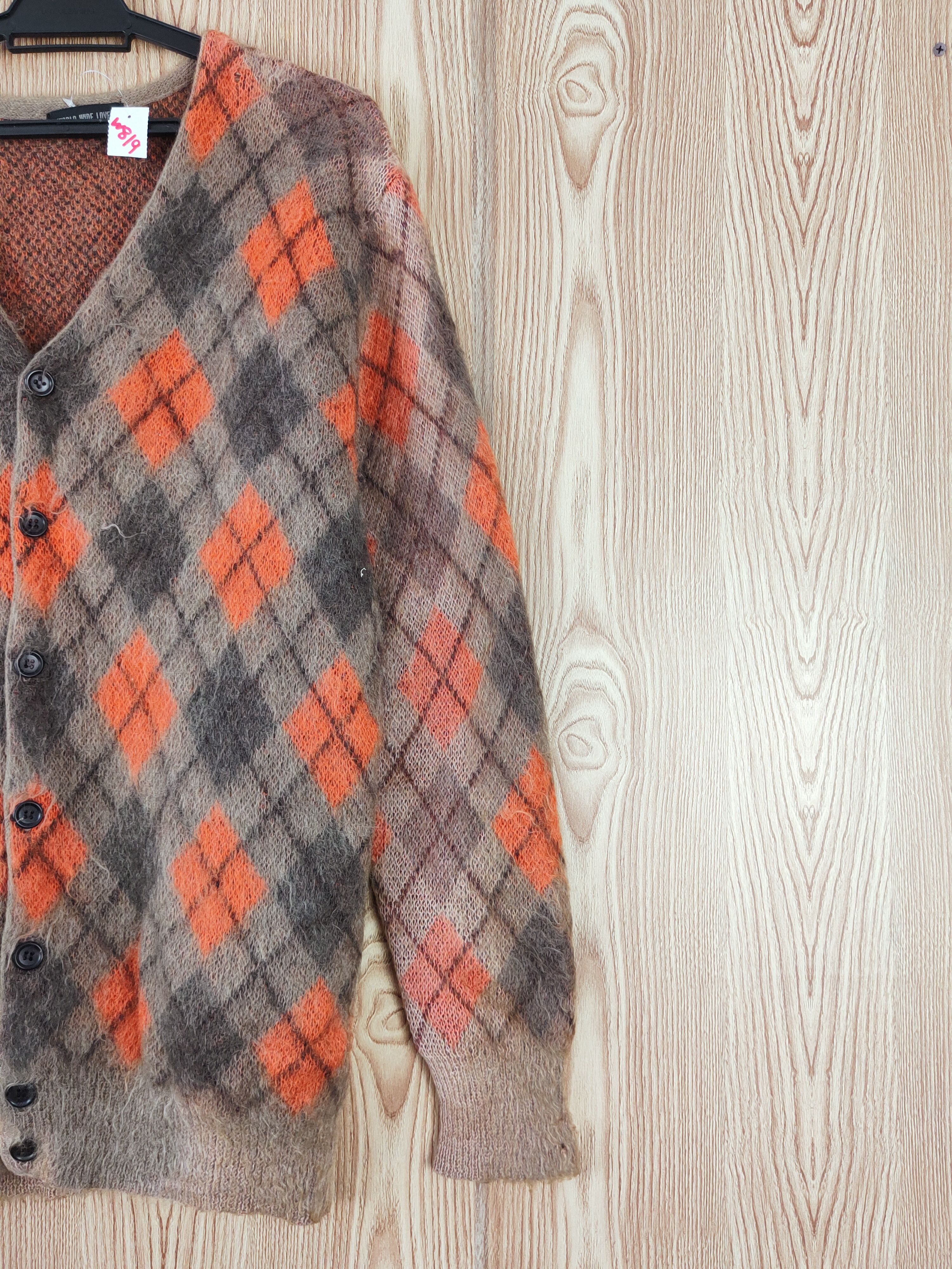 Japanese Brand World Wide Love! Brown Knitwear Cardigan #W819 Size M / US 6-8 / IT 42-44 - 5 Thumbnail