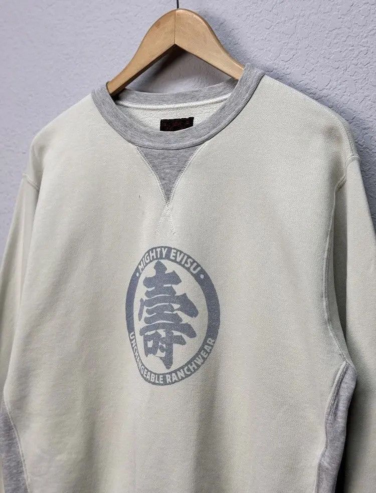 Evisu × Japanese Brand × Vintage Evisu Vintage Sweatshirt Style Faded Effect Big Logo Y2K Size US M / EU 48-50 / 2 - 3 Thumbnail