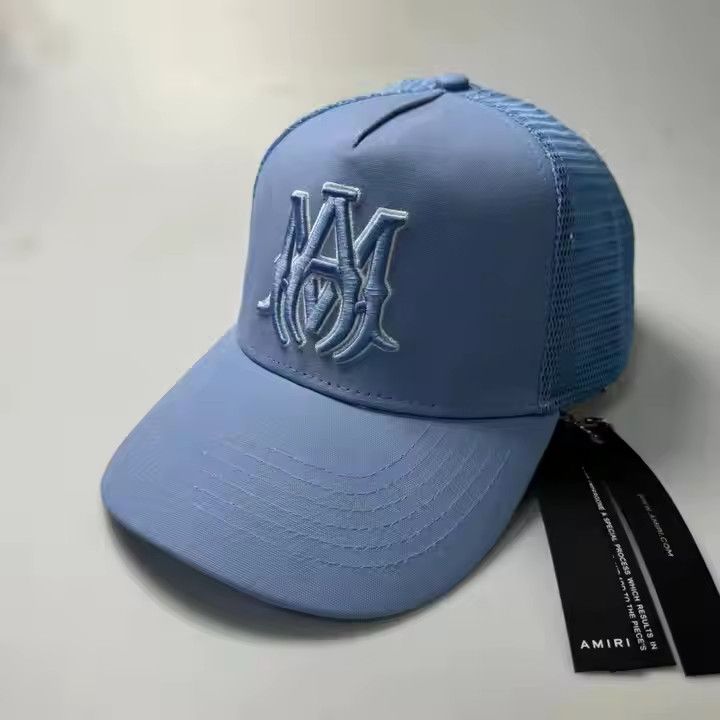 Other Retro Style “A M” Mesh Trucker Hat – Adjustable Size ONE SIZE - 1 Thumbnail