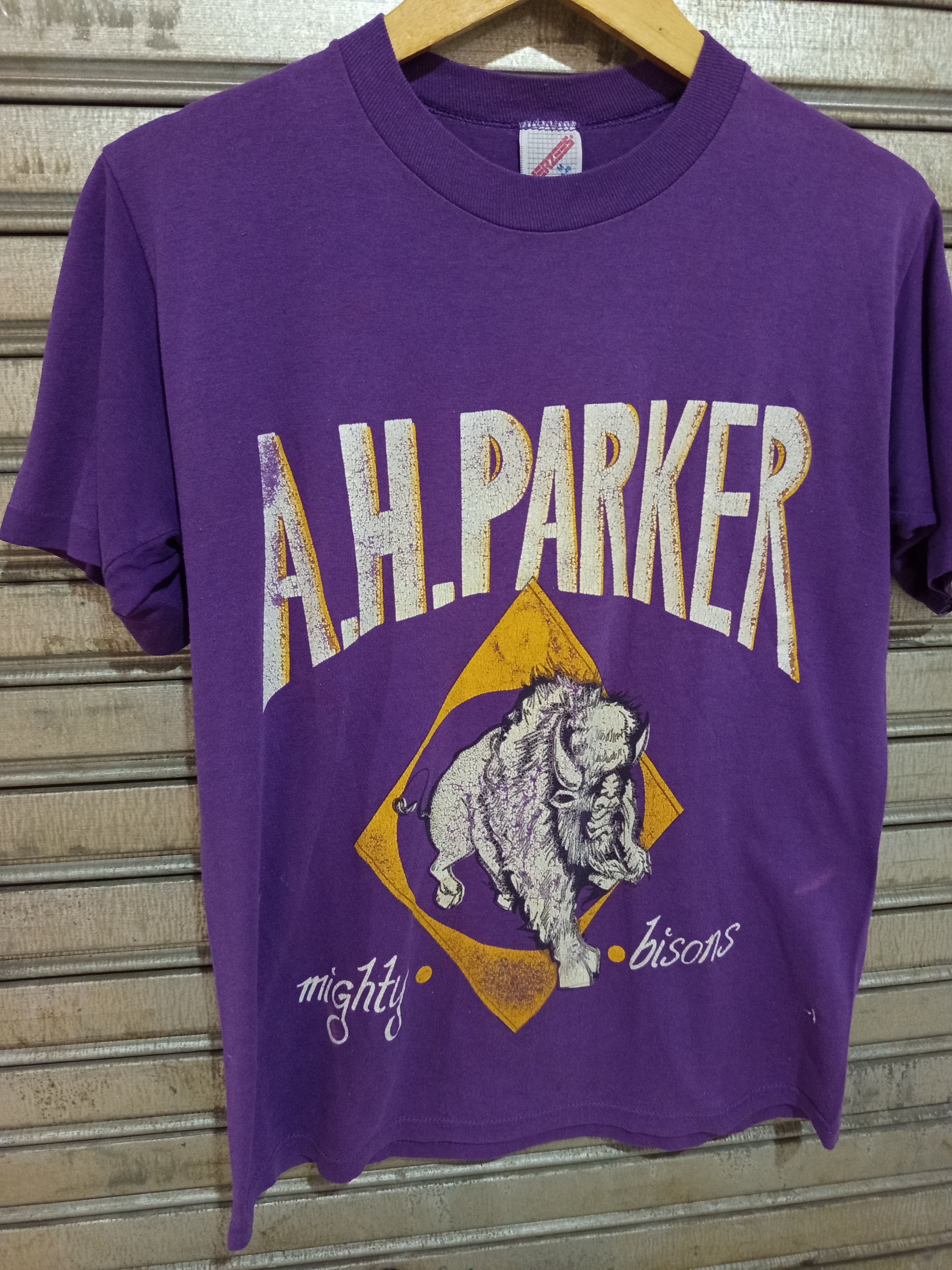 Vintage 1980s A.H Parker Bison Tee USA Size US M / EU 48-50 / 2 - 4 Thumbnail
