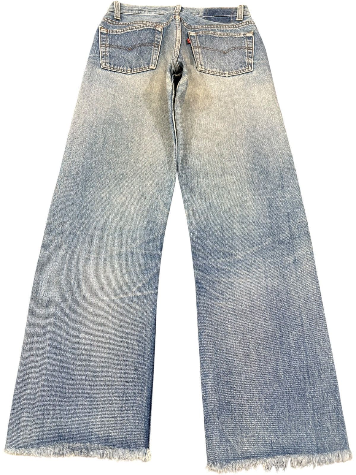 Levi's Vintage 90s Levis 501 Light Wash Distressed Jeans Size US 28 / EU 44 - 2 Thumbnail