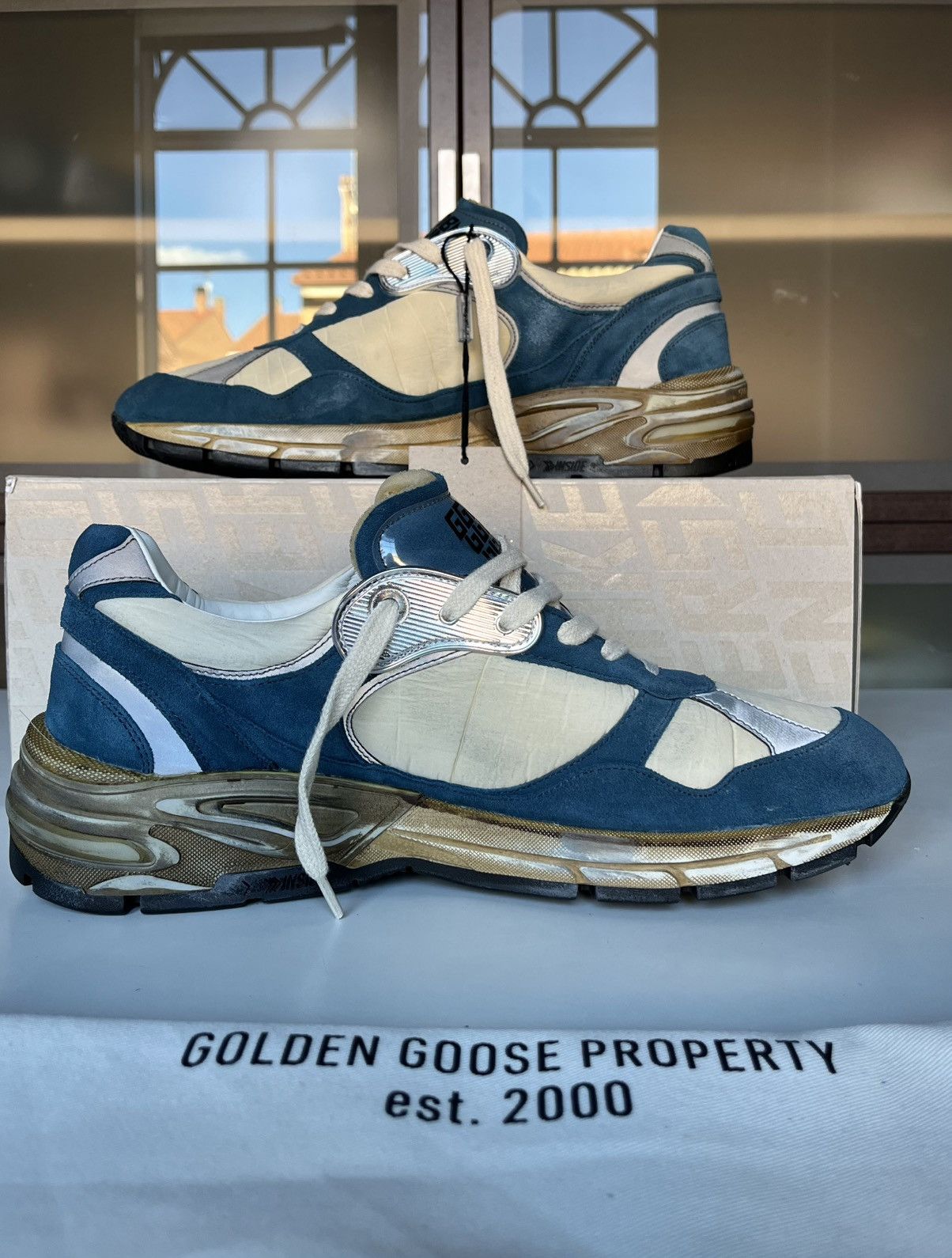 Golden Goose Dad Star off white/blue Golden Goose EU44 Size US 11 / EU 44 - 6 Thumbnail