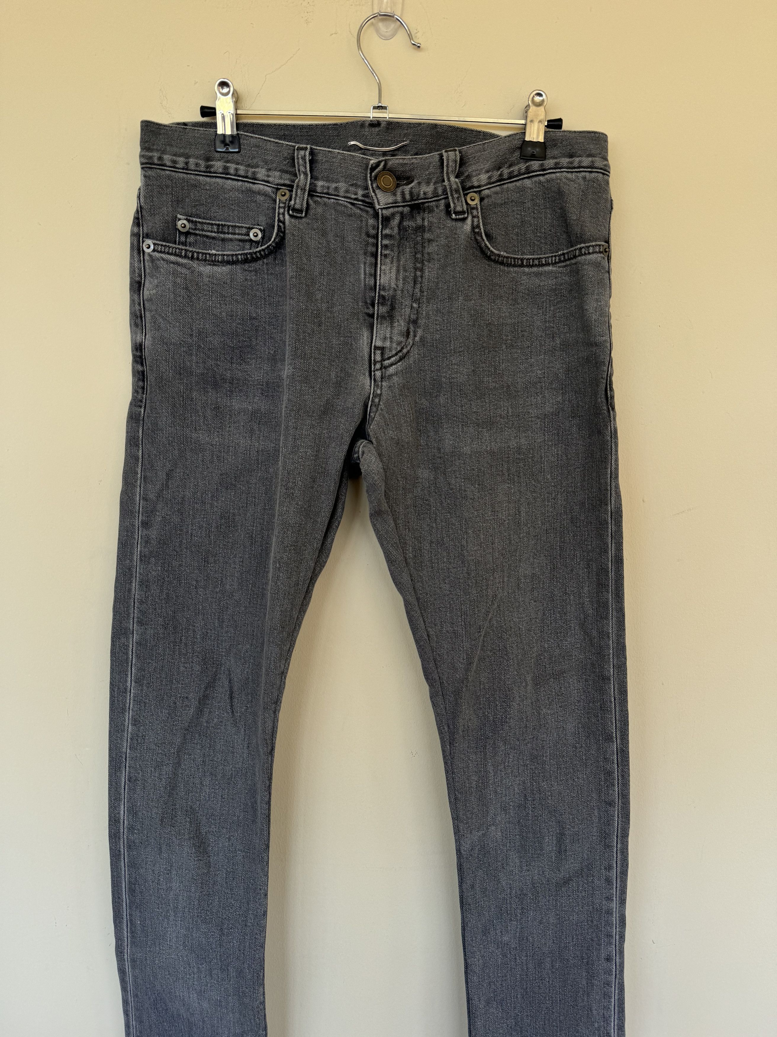 Saint Laurent Paris SLP Gray Denim D02 Size US 30 / EU 46 - 2 Thumbnail