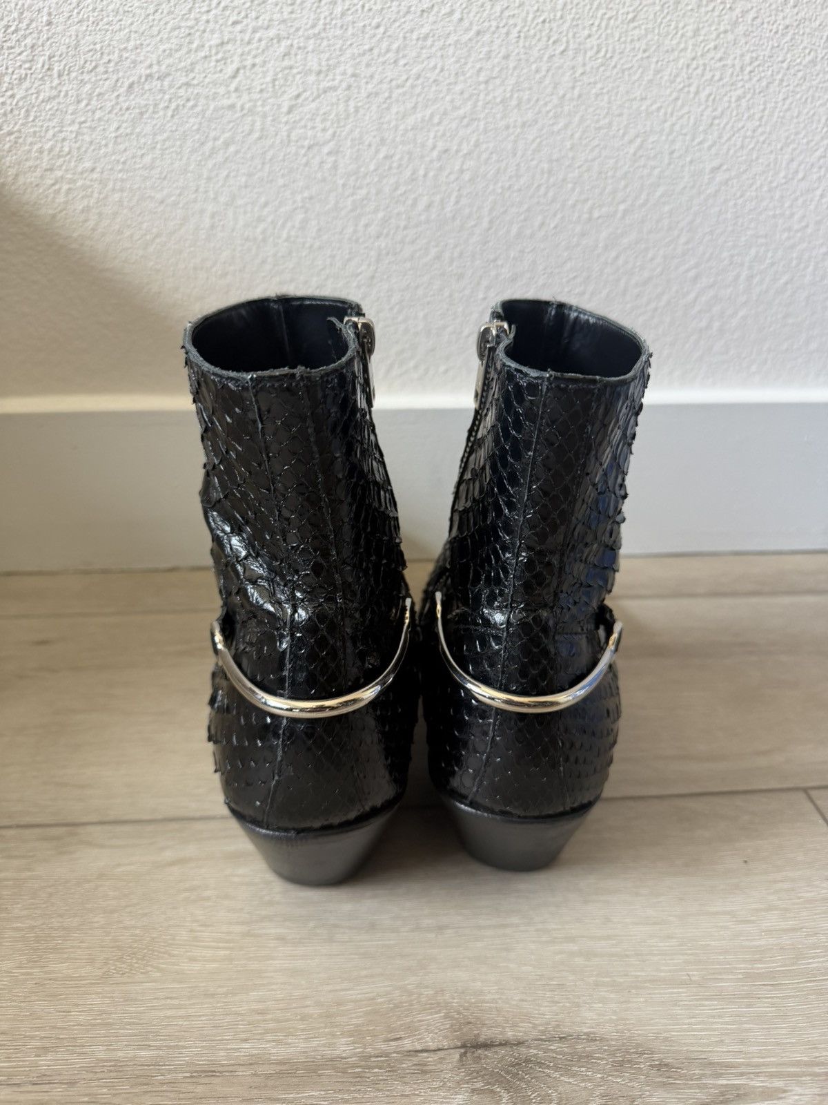 Celine SS20 Shiny Python Berlin Calvary 60mm Boots 42 Size US 9 / EU 42 - 4 Thumbnail