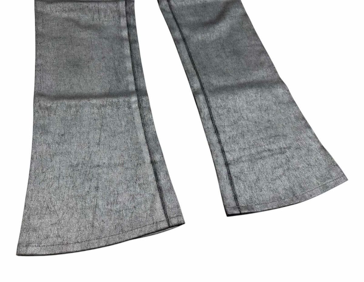 🔥Sick Y2K Swinswing Metallic Silver Coated Pants Flared