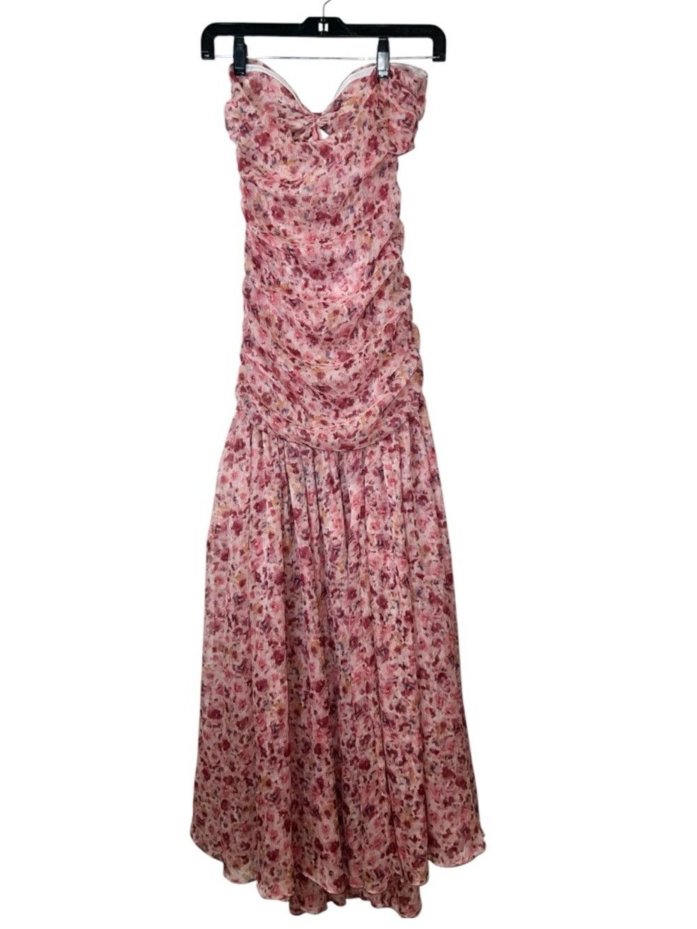 MISA Los Angeles MISA Los Angeles Monet Dress XS Pink Floral Strapless Maxi Size XS / US 0-2 / IT 36-38 - 6 Thumbnail