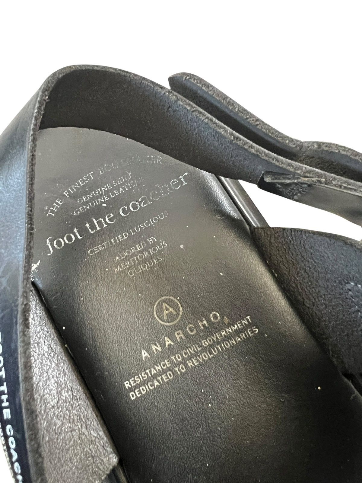 foot the coacher Foot The Coacher Anarcho Belt Leather Sandals Size US 9 / EU 42 - 8 Thumbnail