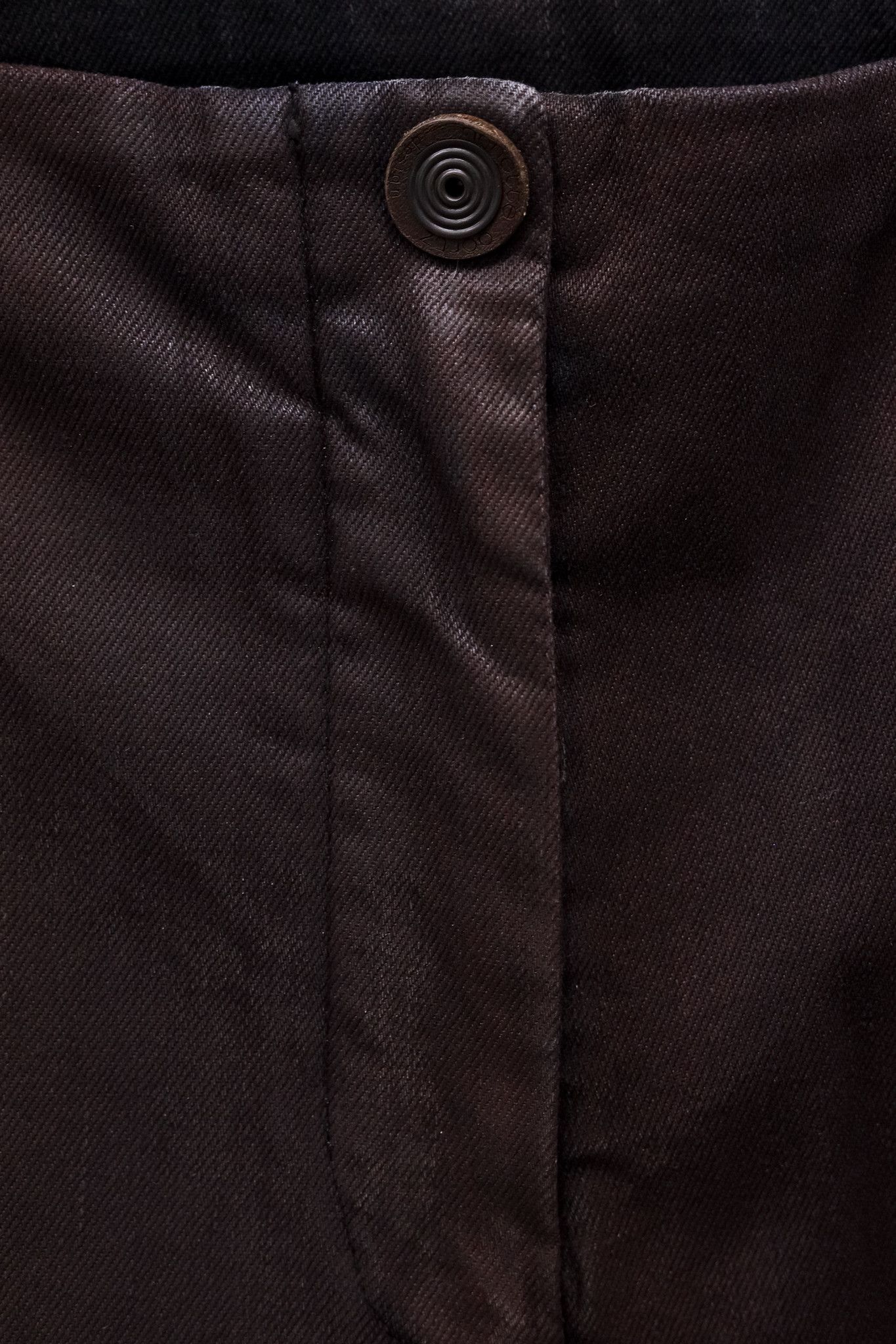 Annette Gortz Annette Gortz AW/14 Road Burgundy Waxed Zip-Pocket Jeans Size 30" / US 8 / IT 44 - 8 Thumbnail