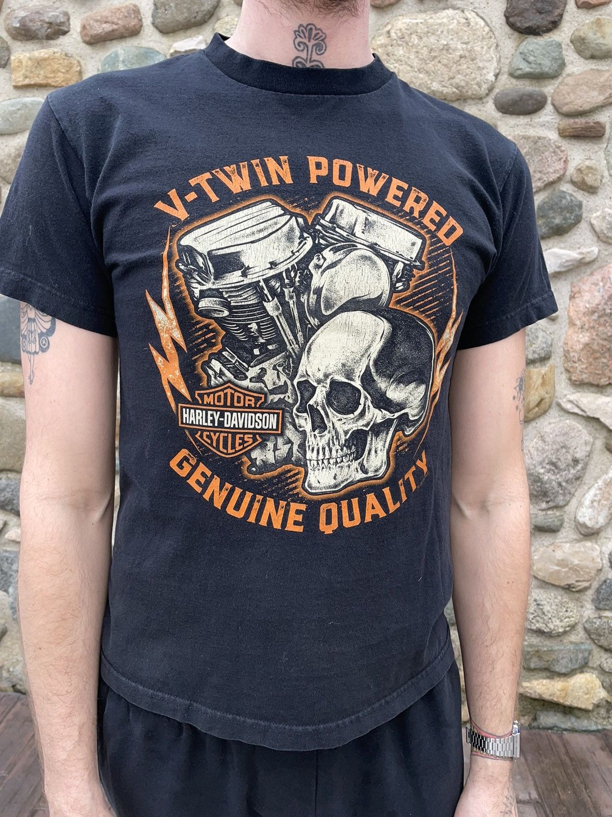 Harley Davidson Harley Davidson V-Twin Skull Men’s Medium Crew Neck Size US M / EU 48-50 / 2 - 1 Thumbnail