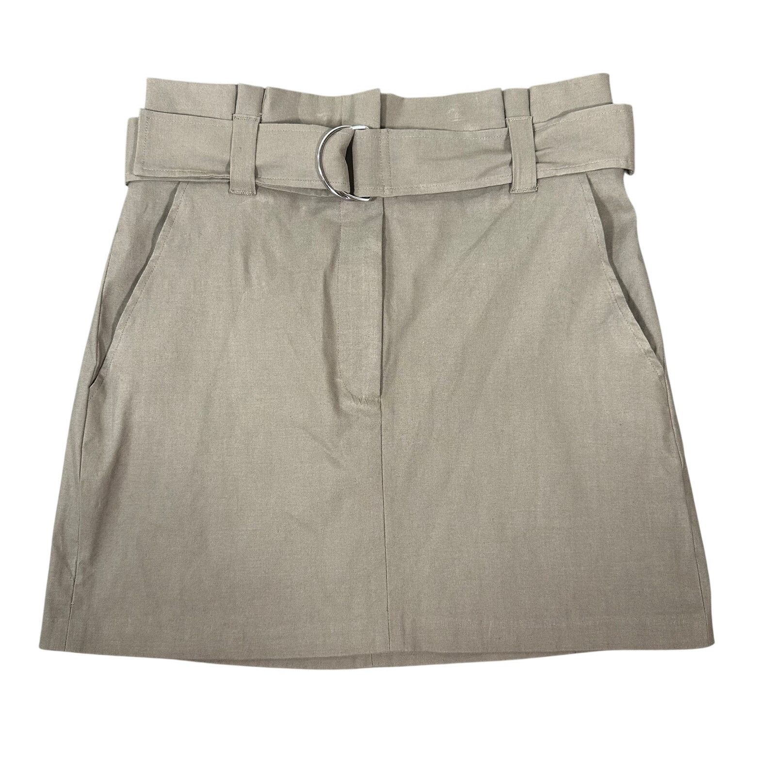 A.L.C. A.L.C Women's Linen Blend Belted Skirt Size 8 Size 30" / US 8 / IT 44 - 2 Thumbnail