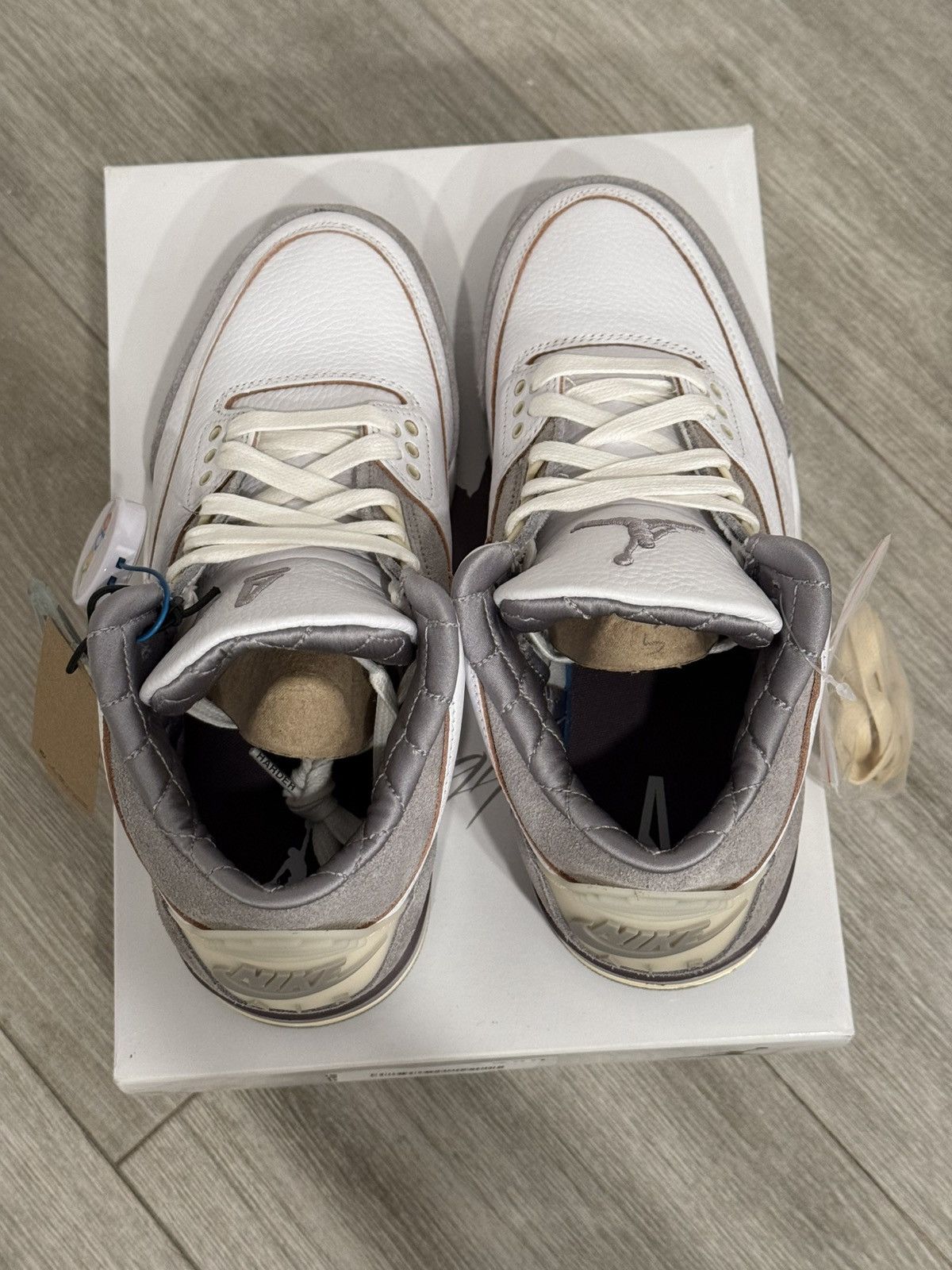 A Ma Maniere × Jordan Brand A Ma Maniere Air Jordan 3 White Grey Violet Ore 8 W / 6.5 M Size US 6.5 / EU 39-40 - 6 Thumbnail