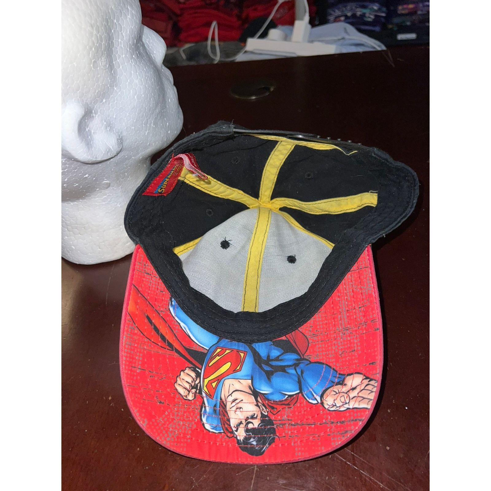 DC Comics Superman Hat DC Comics Superhero Black Graphic Cap headwear Size ONE SIZE - 6 Thumbnail