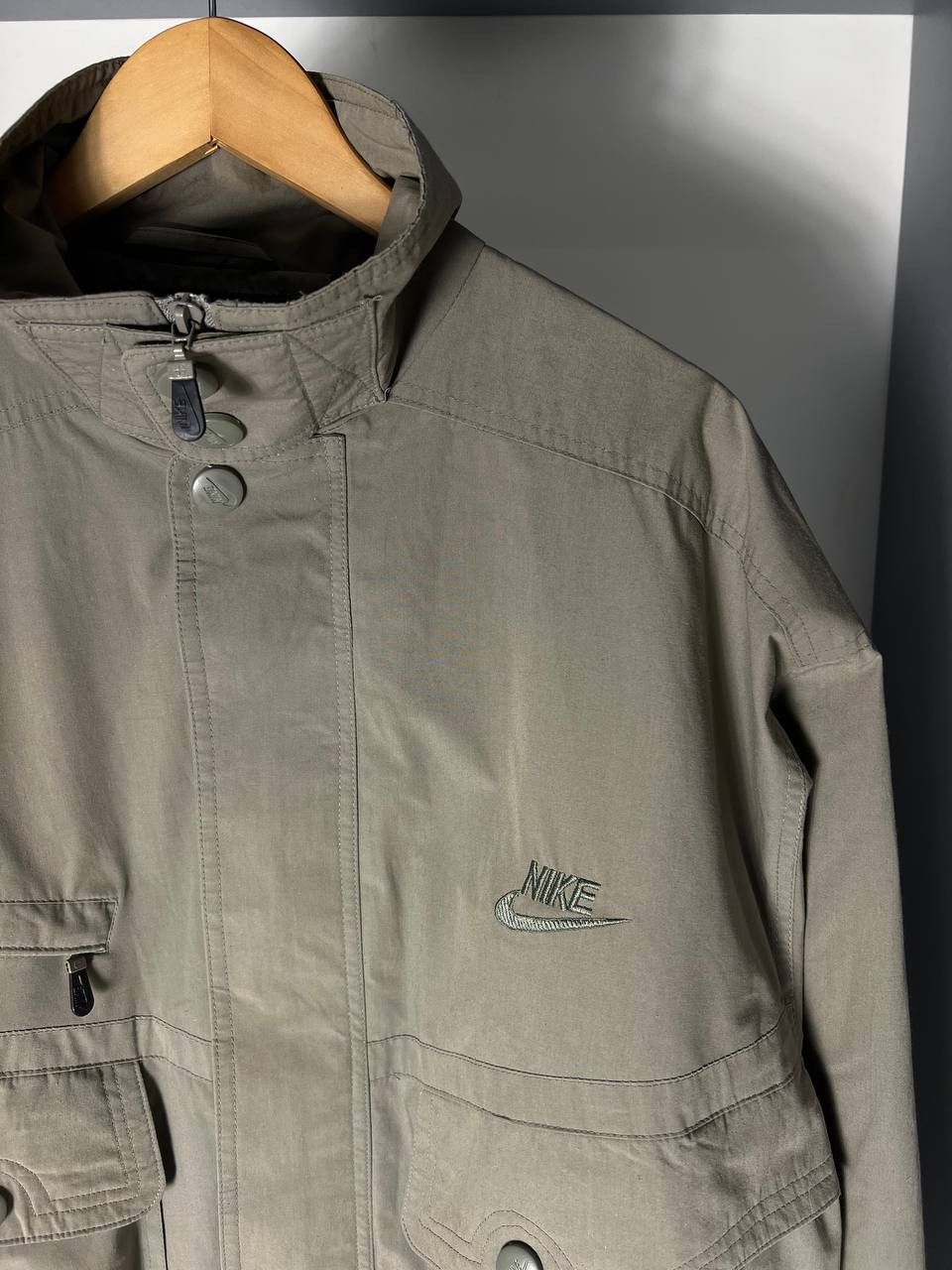 Vintage VERY RARE NIKE RETRO LIGHT JACKET DRILL SWOOSH Y2K 90s USA Size US XL / EU 56 / 4 - 2 Thumbnail