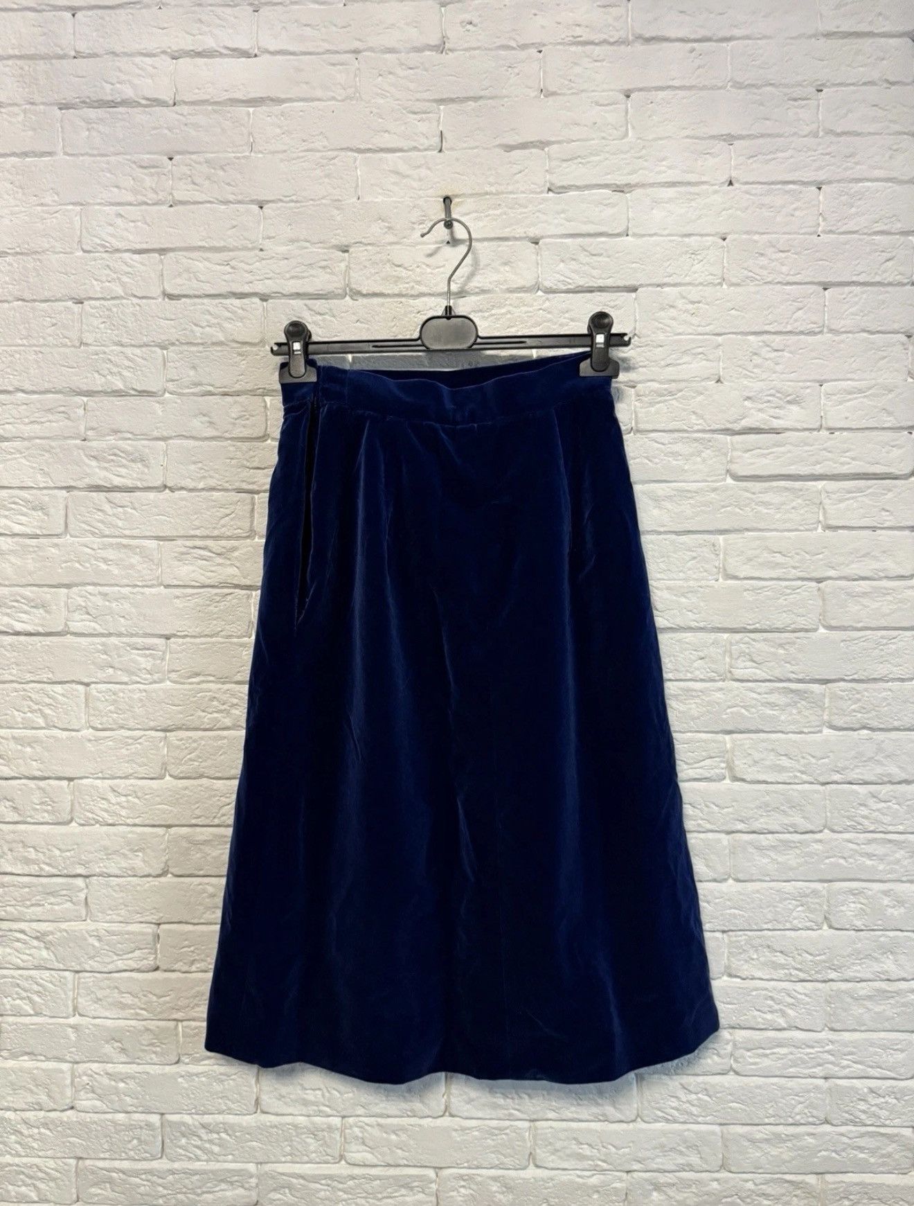 Saint Laurent Paris Super Rare Vintage Saint Larent Paris Velour Skirt 80s Sz 36 Size 26" / US 2 / IT 38 - 3 Thumbnail