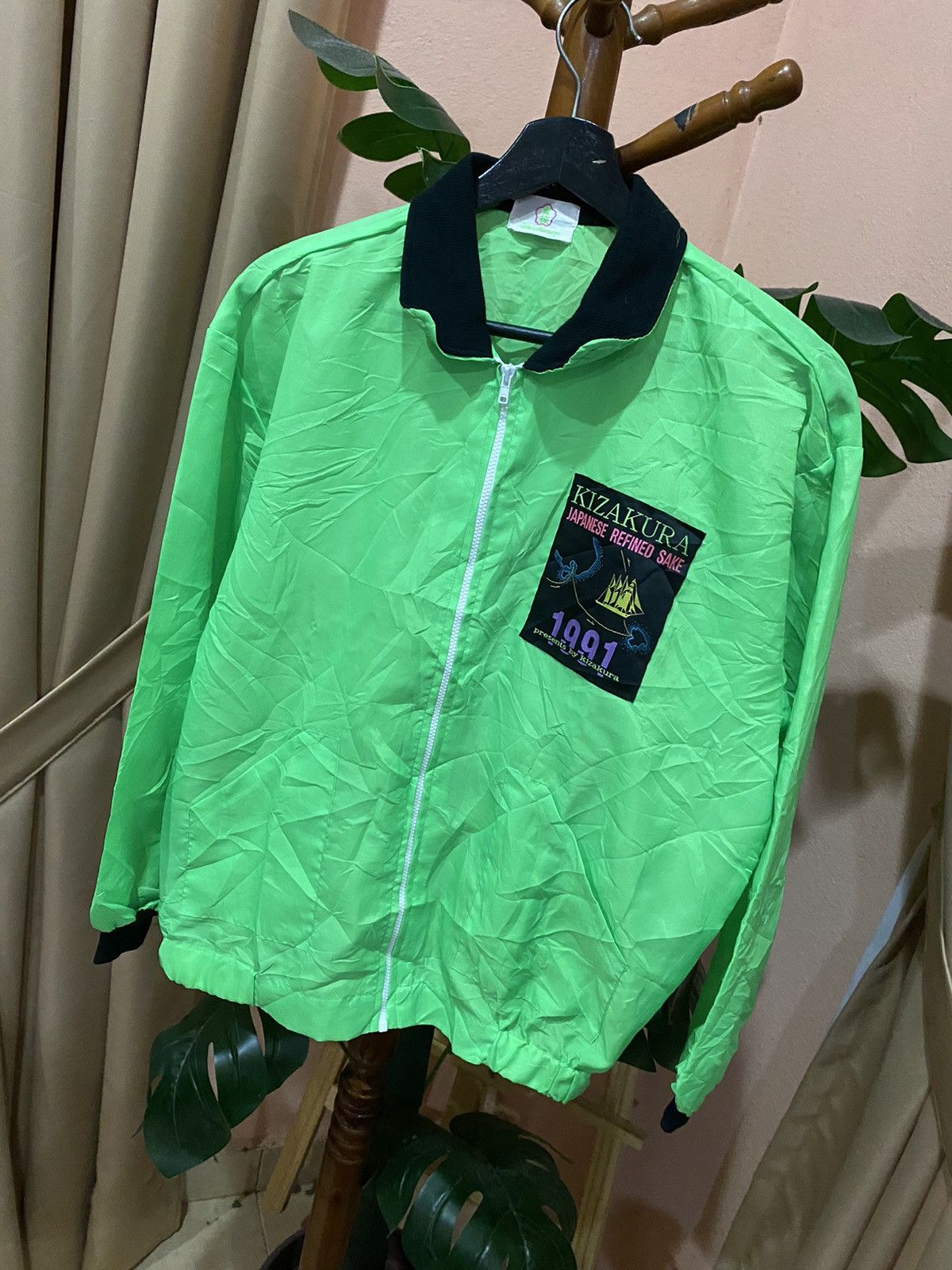 Vintage Kizakura 1991 Japanese Refined Sake Promotional Windbreaker Size US S / EU 44-46 / 1 - 2 Thumbnail