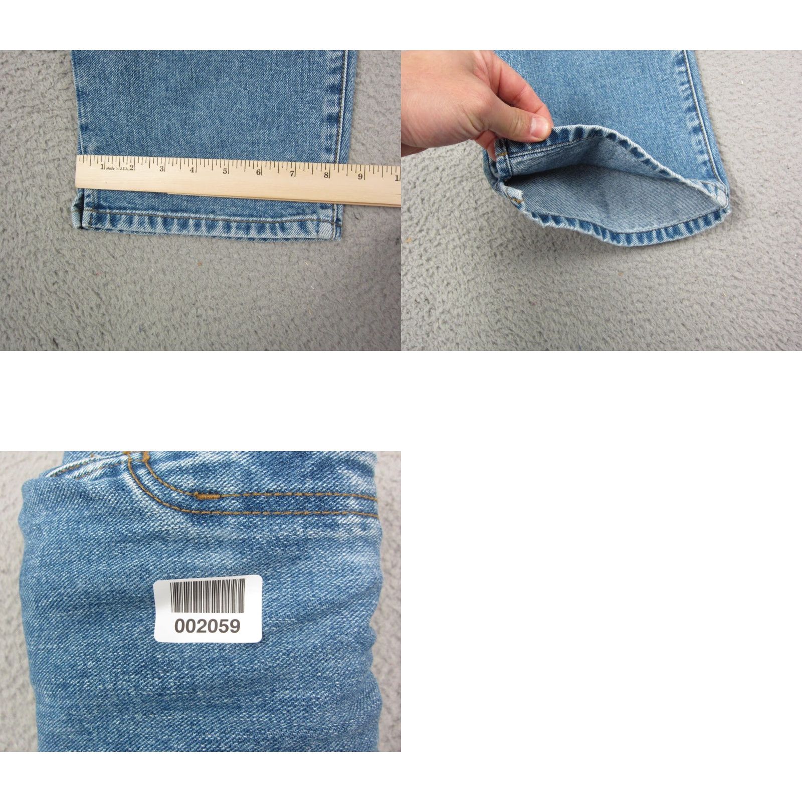 Denime VINTAGE Lauren Jeans Co. Jeans Womens 12 Blue Denim Cropped Capri 90s City Size 34" / US 12 / IT 48 - 10 Thumbnail