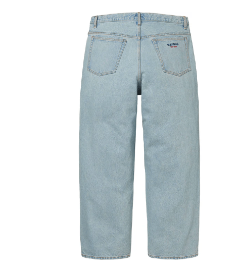Supreme Supreme Baggy Jean FW24 Light Washed Indigo 32 Size US 32 / EU 48 - 2 Thumbnail
