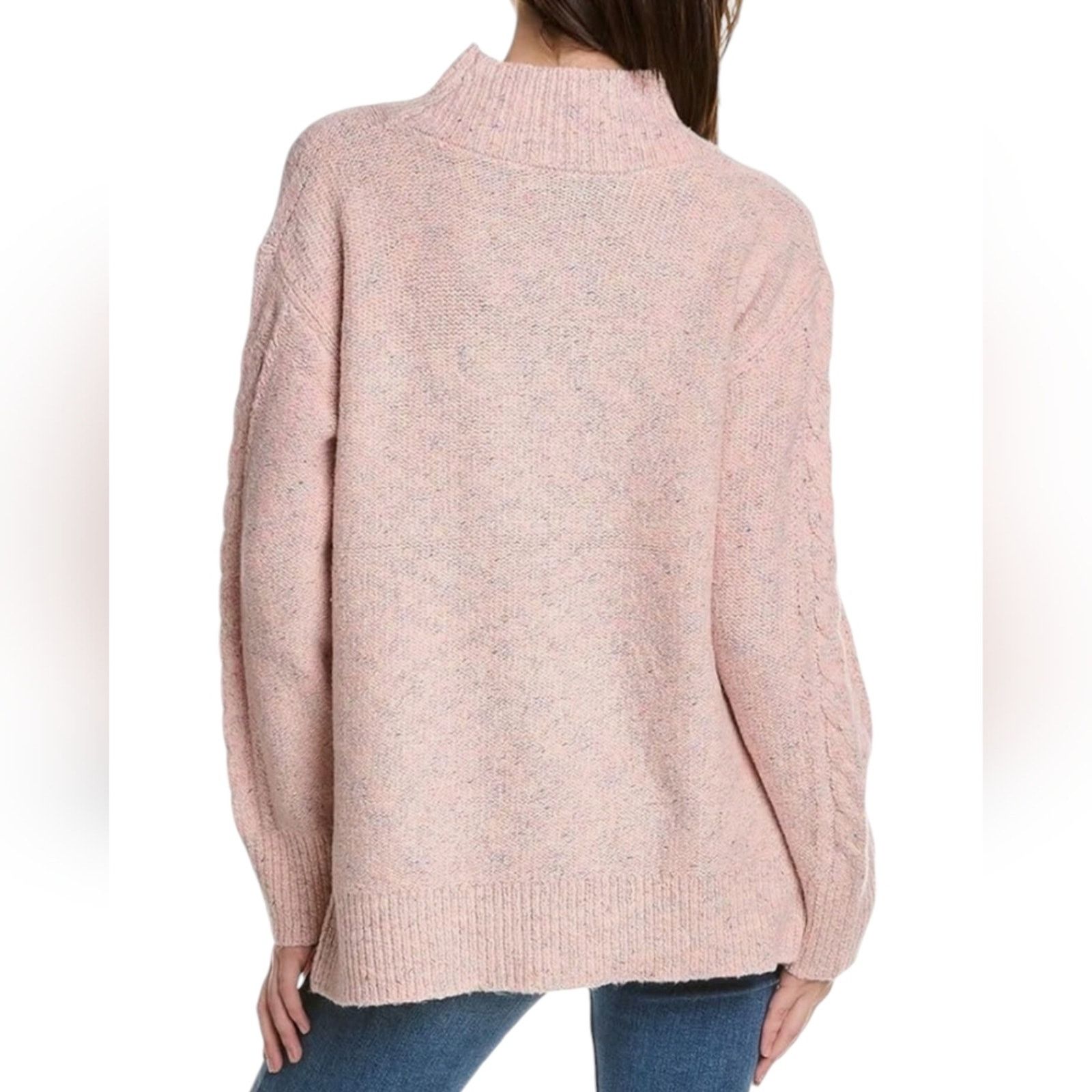 Michael Stars Michael Stars Aika Cable Knit Turtleneck Ballet Pink Small Size S / US 4 / IT 40 - 3 Thumbnail