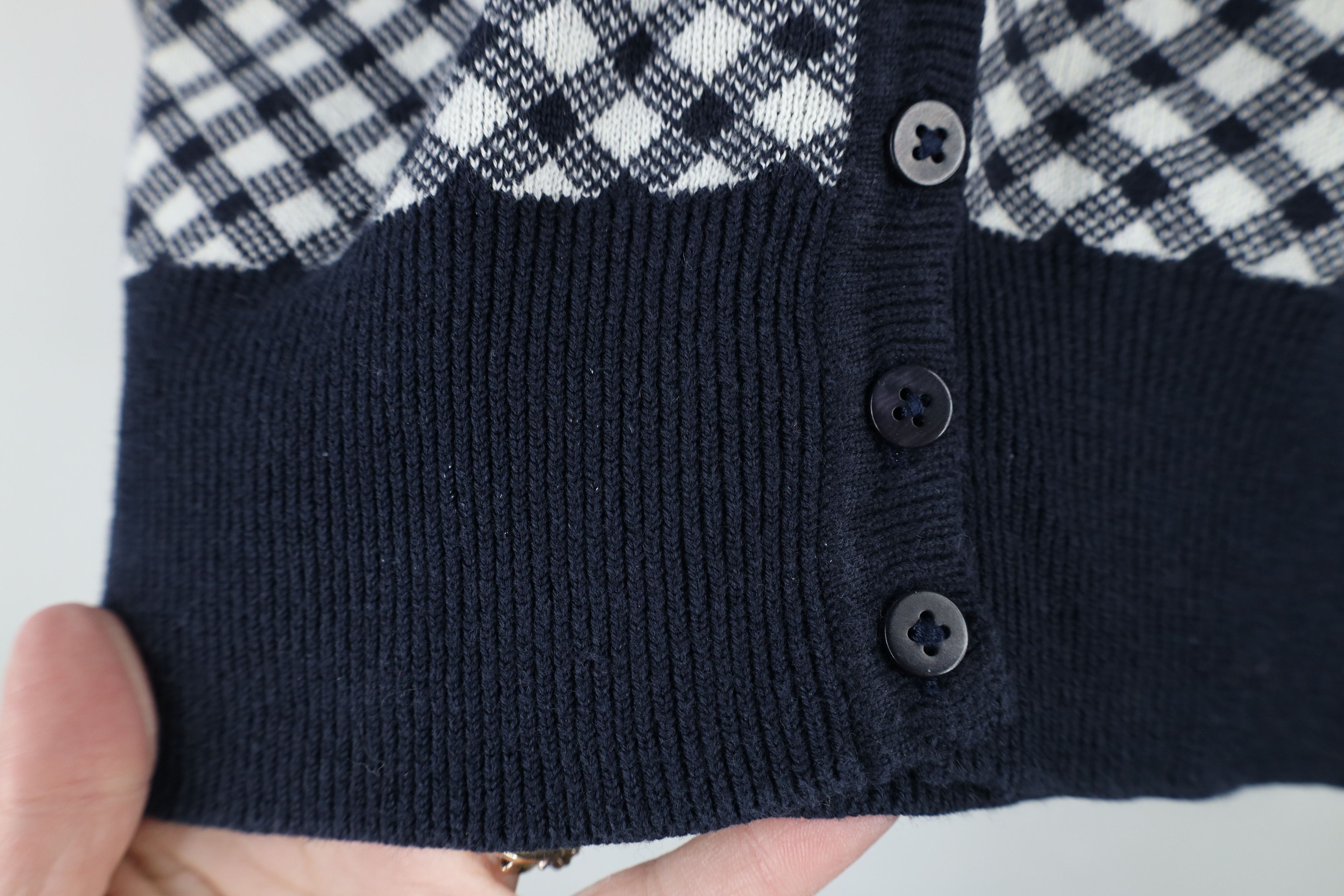 Brooks Brothers × Vintage Vintage 90s Brooks Brothers Cotton Knit Cardigan Sweater Size M / US 6-8 / IT 42-44 - 4 Thumbnail